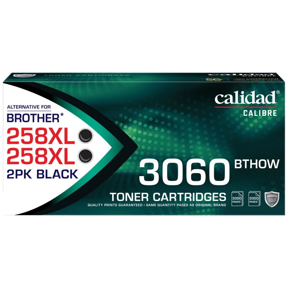 1 Calidad Brother TN258XL Black 2 Pack, 1 of 7