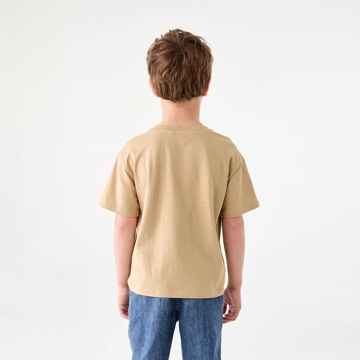 2 Chest Print T-shirt WORKING DIGGERS LIGHT BROWN, 2 of 6