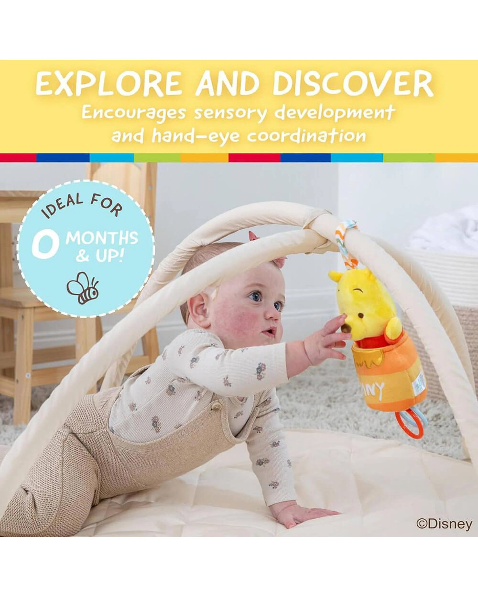 6 Disney Winnie the Pooh Pull Down Honey Pot On-The-Go Ziggle Toy, 6 of 6