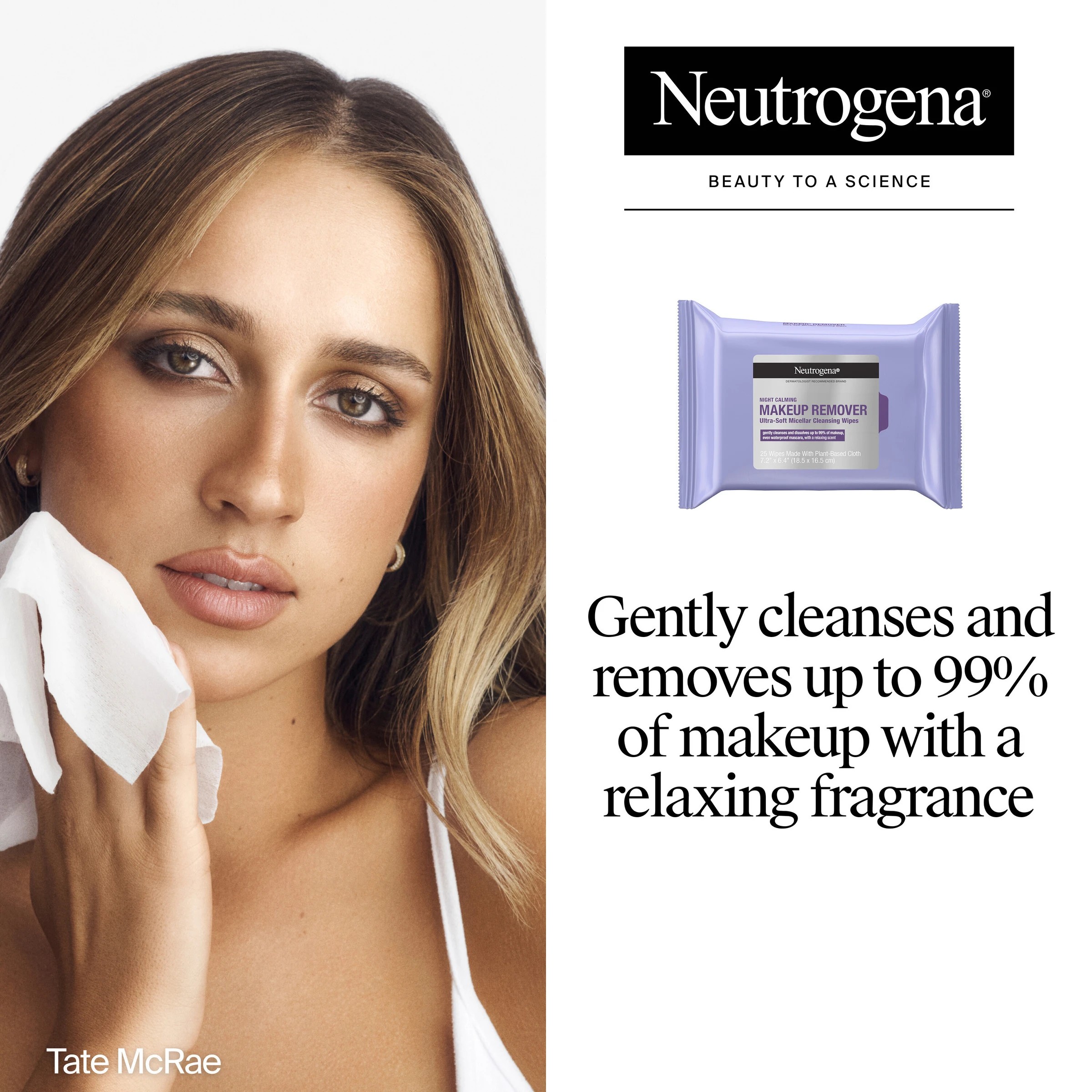 5 Neutrogena Night Calming Makeup Remover Cleansing Towelettes 25 Pack, 5 of 5