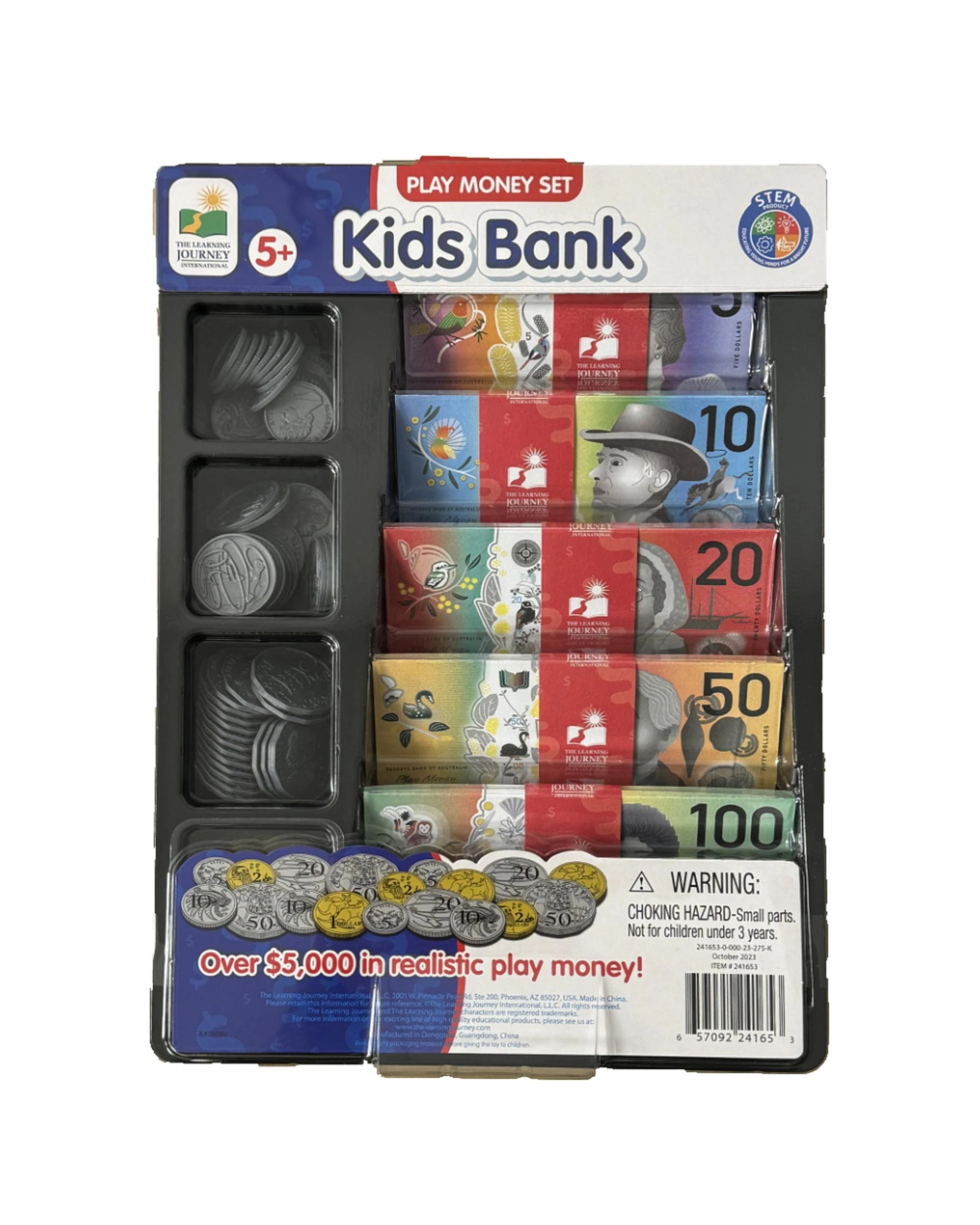 1 The Learning Journey Kids Bank Australian Play Money Set, 1 of 1