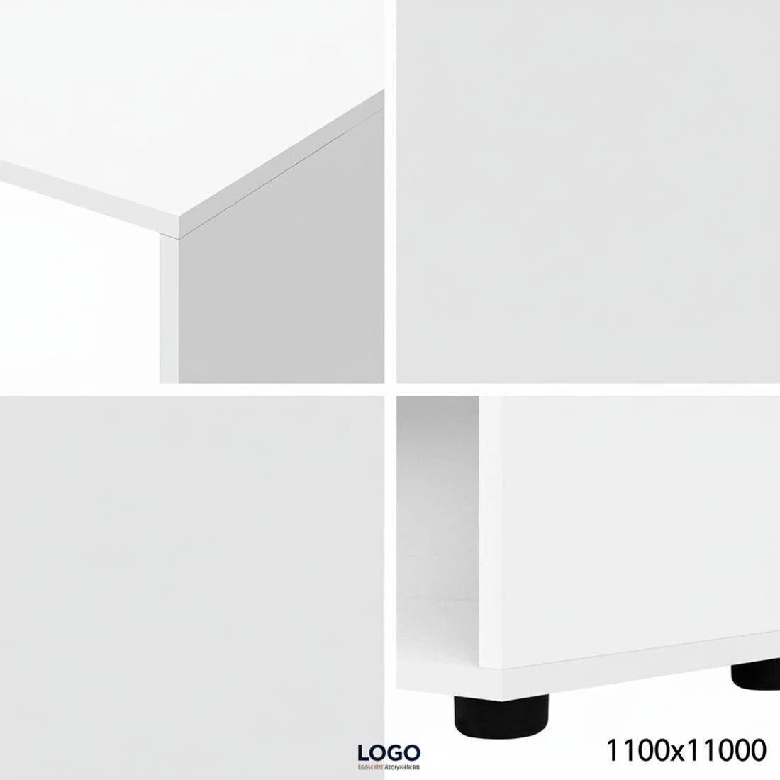 7 Artiss Computer Desk Bookshelf White 130CM - White, 7 of 7