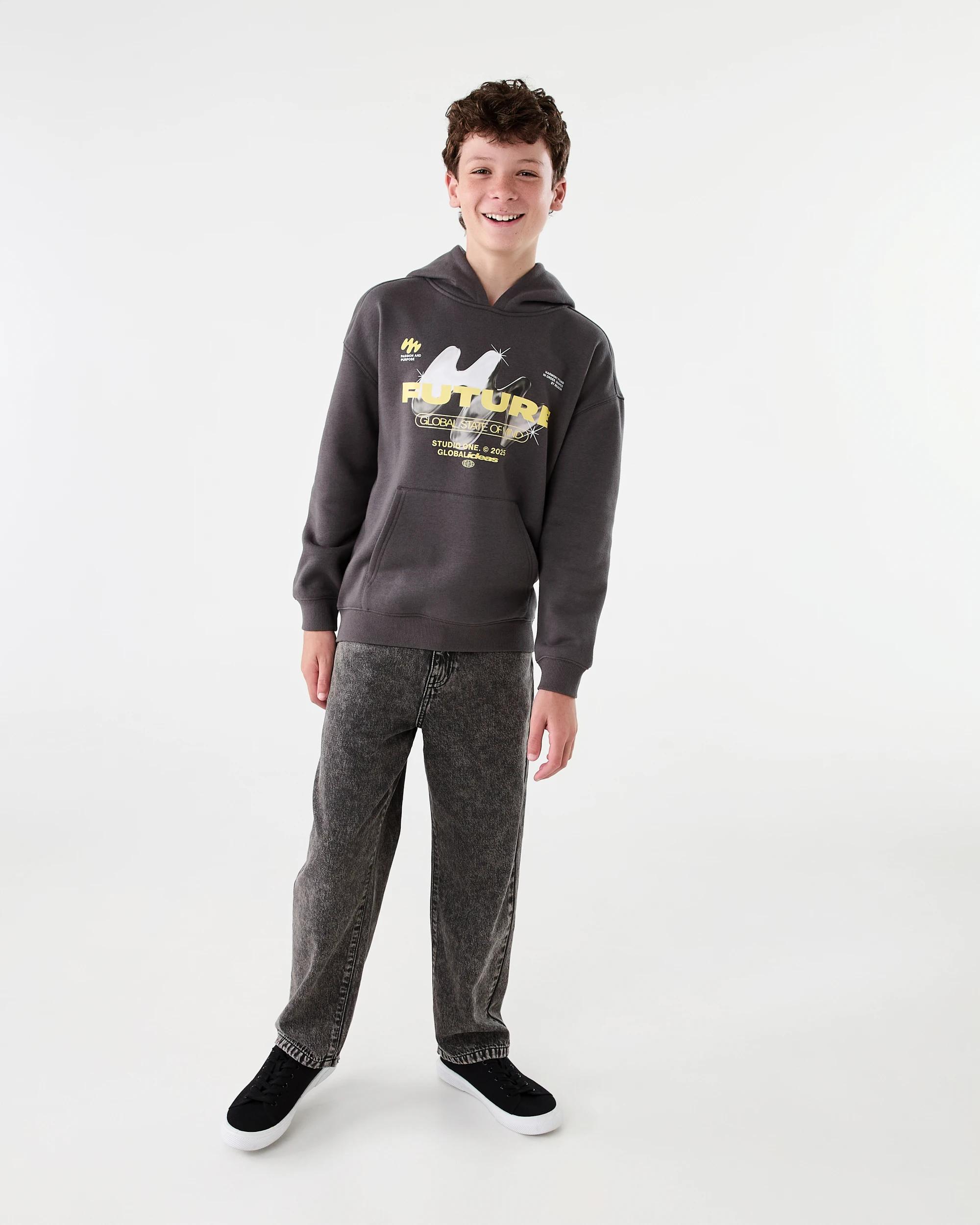 5 Relaxed Jeans Black Wash, 5 of 6