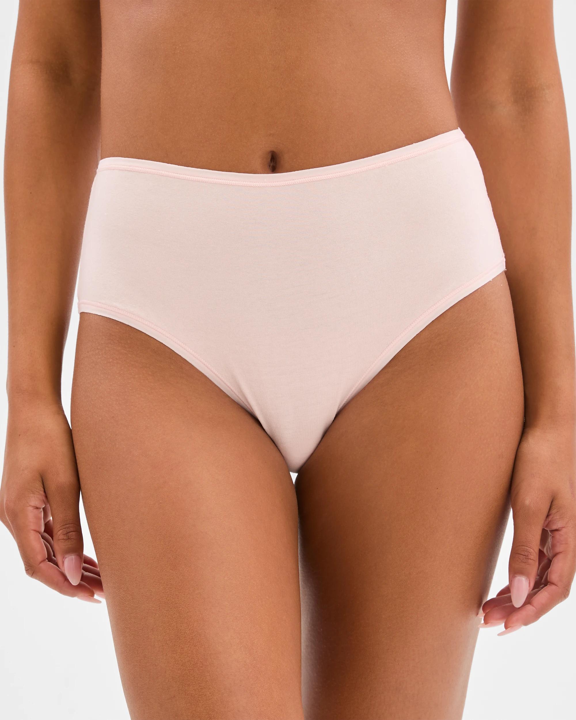 2 Target Woman Australian Cotton Blend Women's Full Briefs 5-pack, Size 10, Multi PINK/NEUTRAL/WHITE/GREY MARLE/BLACK, 2 of 4