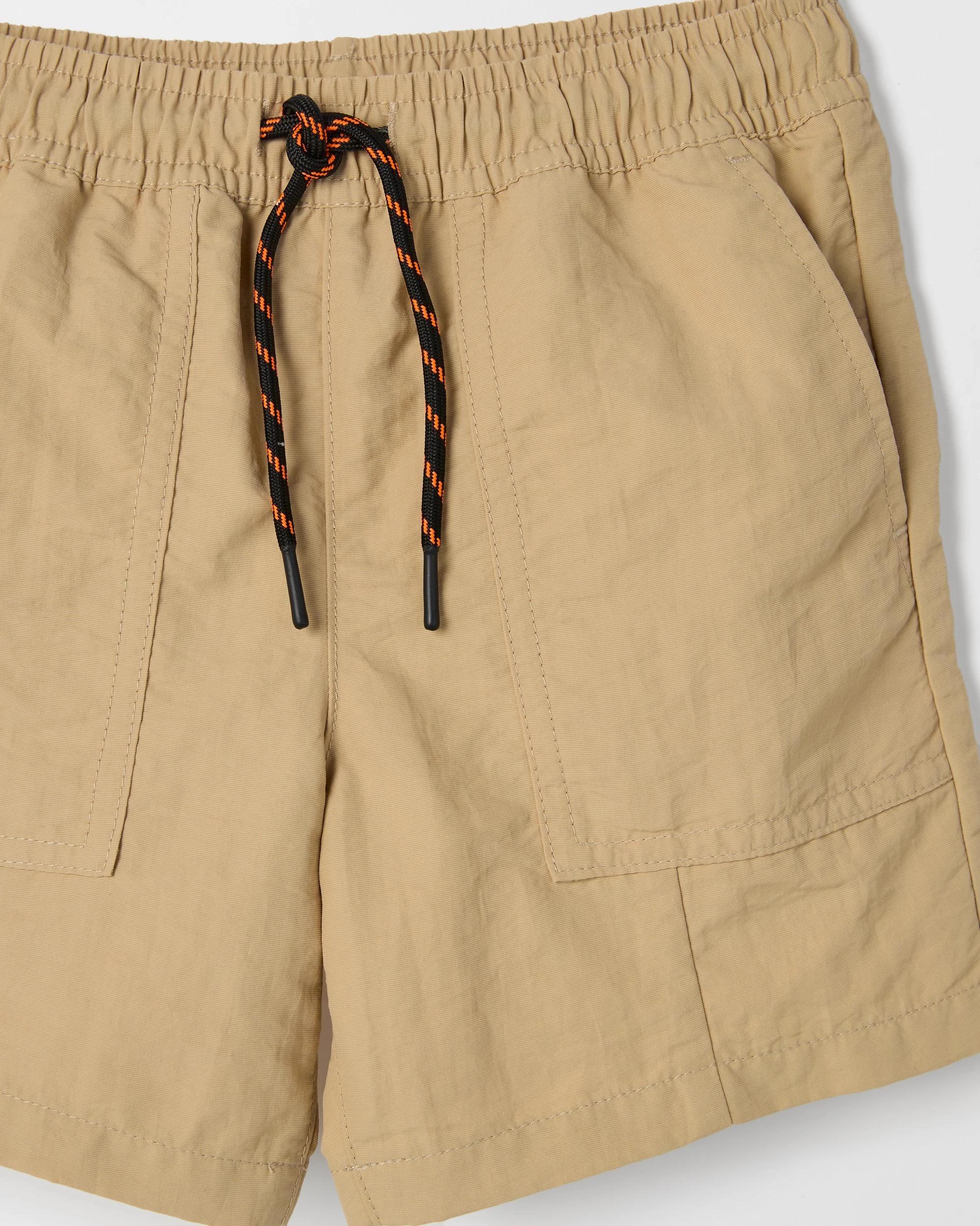 6 Target Nylon Volley Shorts TAN, 6 of 7