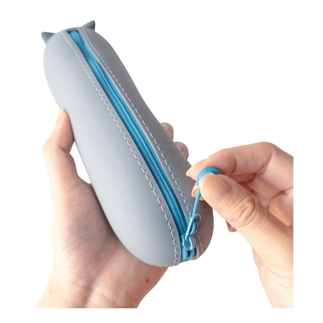 7 PuniLabo Lying Down Pencil Case Grey Cat, 7 of 10