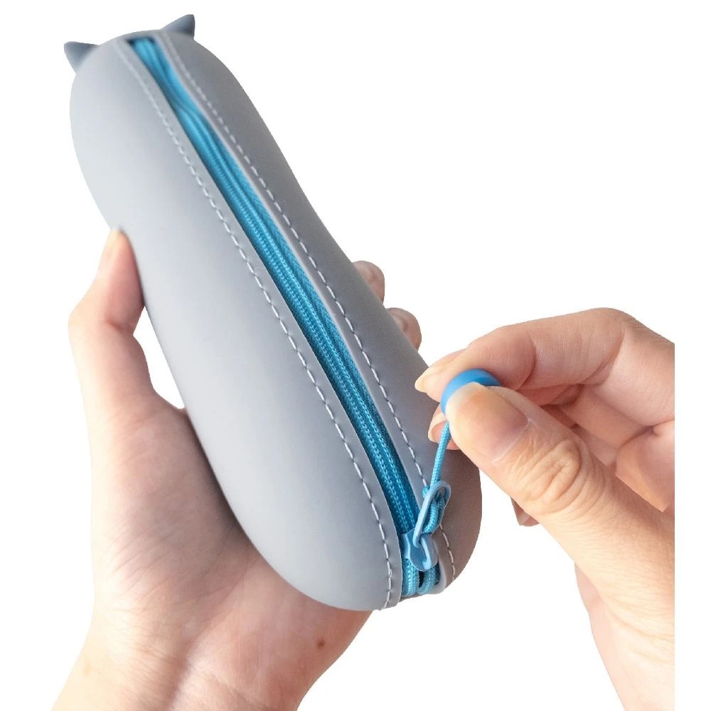 7 PuniLabo Lying Down Pencil Case Grey Cat, 7 of 10