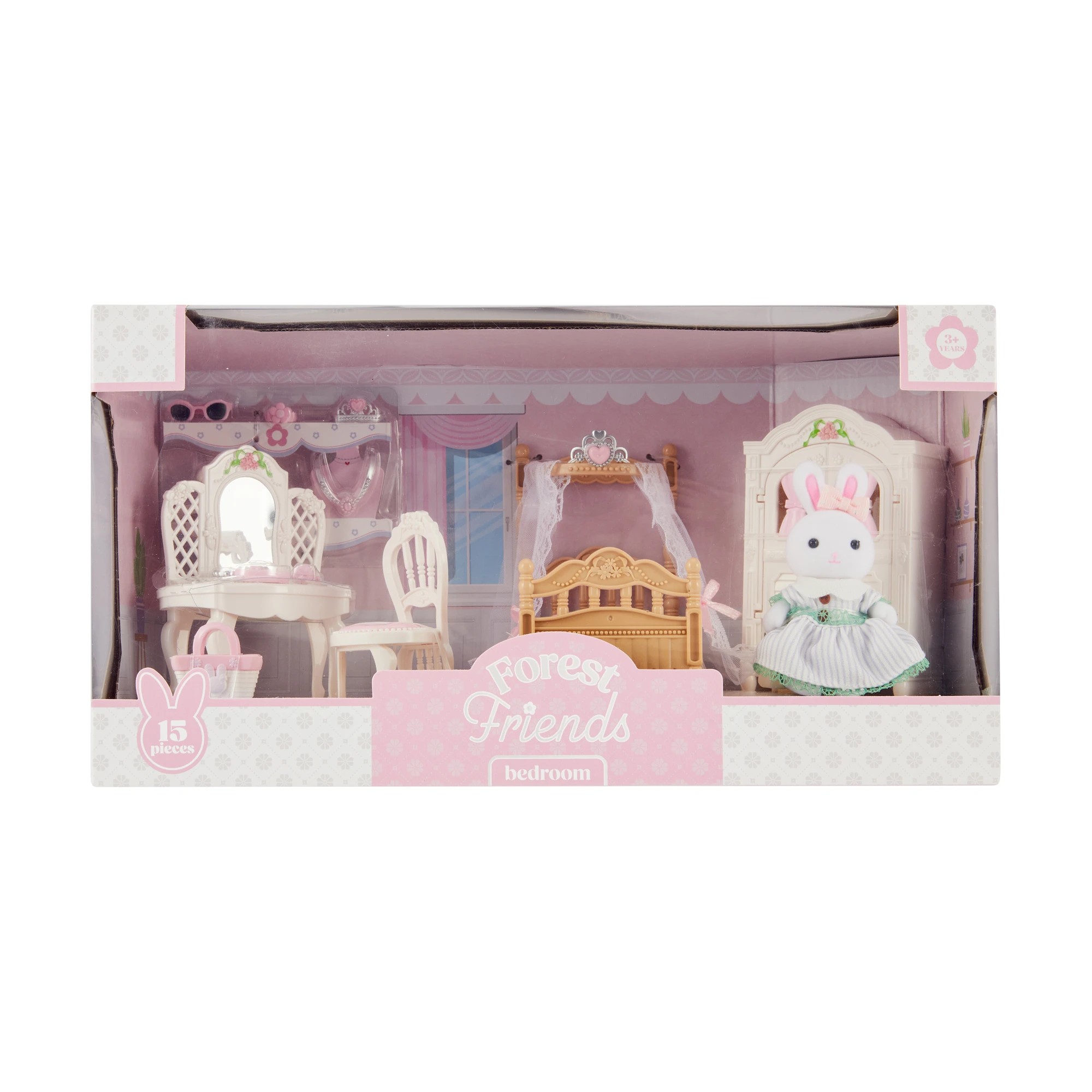 1 15 Piece Forest Friends: Bedroom Playset, 1 of 6