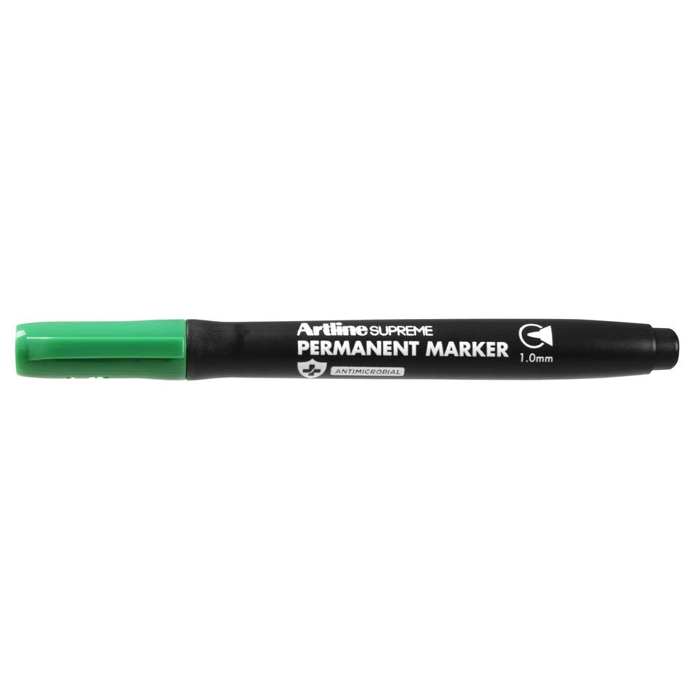 2 Artline Supreme Permanent Marker 1.0mm Green, 2 of 3