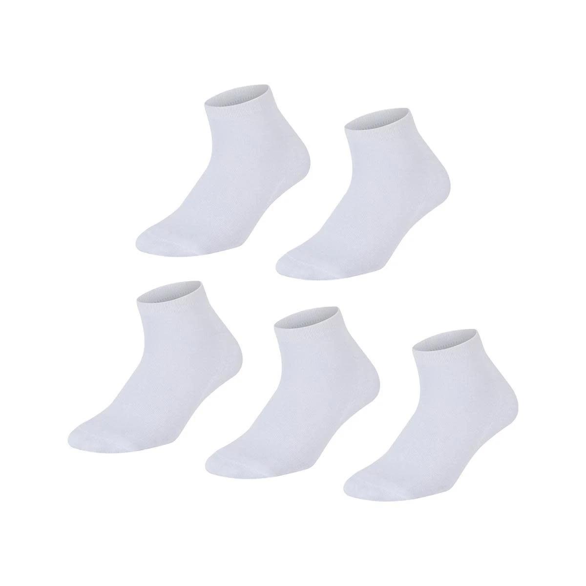 1 5 Pack Low Cut Sport Socks WHITE, 1 of 3