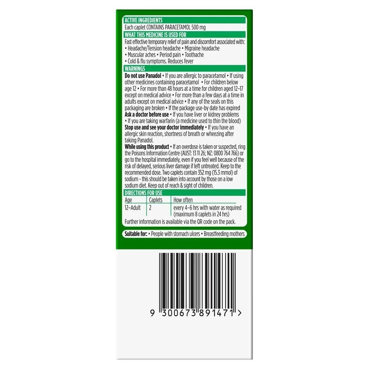 3 16 Pack Panadol Rapid Paracetamol 500mg, 3 of 10