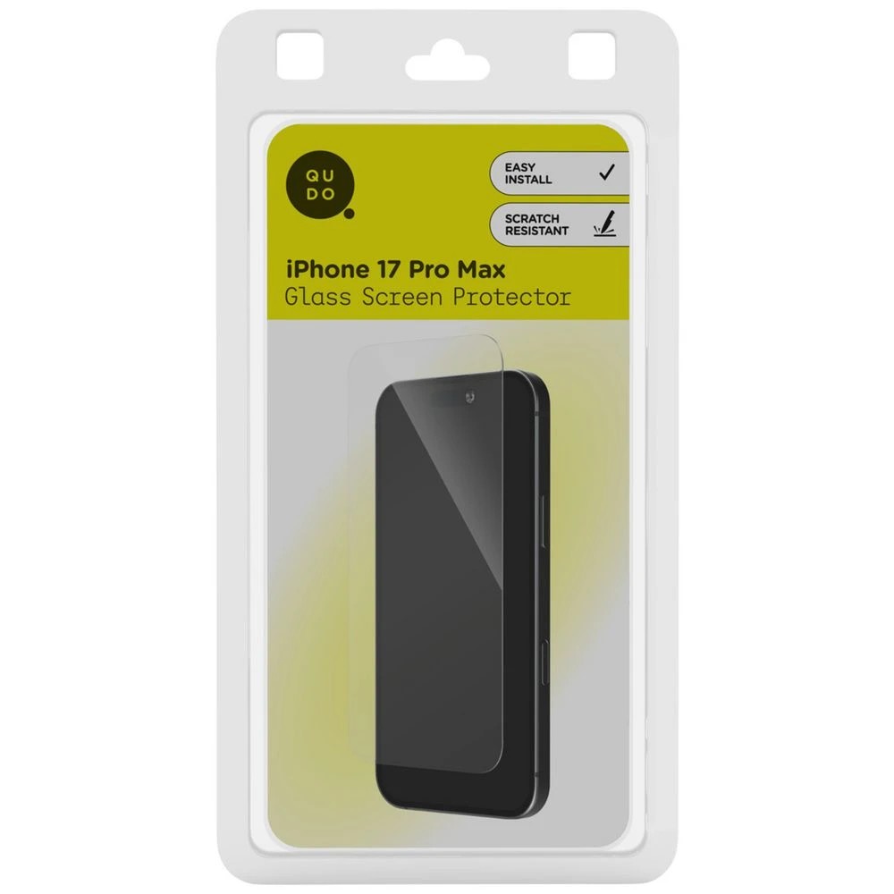1 Qudo Glass Screen Protector iPhone 17 Pro Max, 1 of 3
