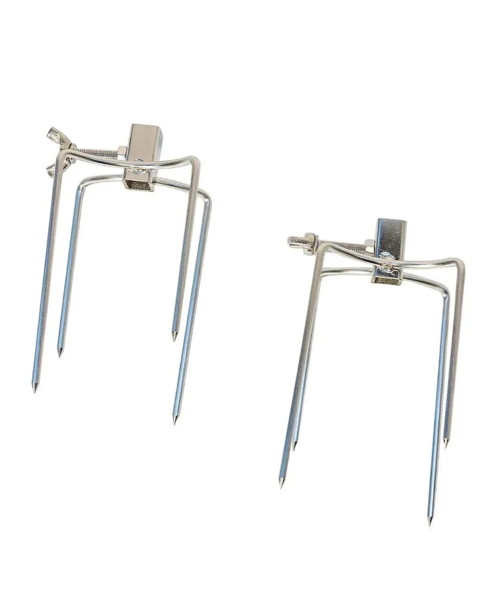 1 Flaming Coals Small 4 Prong Rotisserie Fork for Chicken - 10mm square x 2, 1 of 10