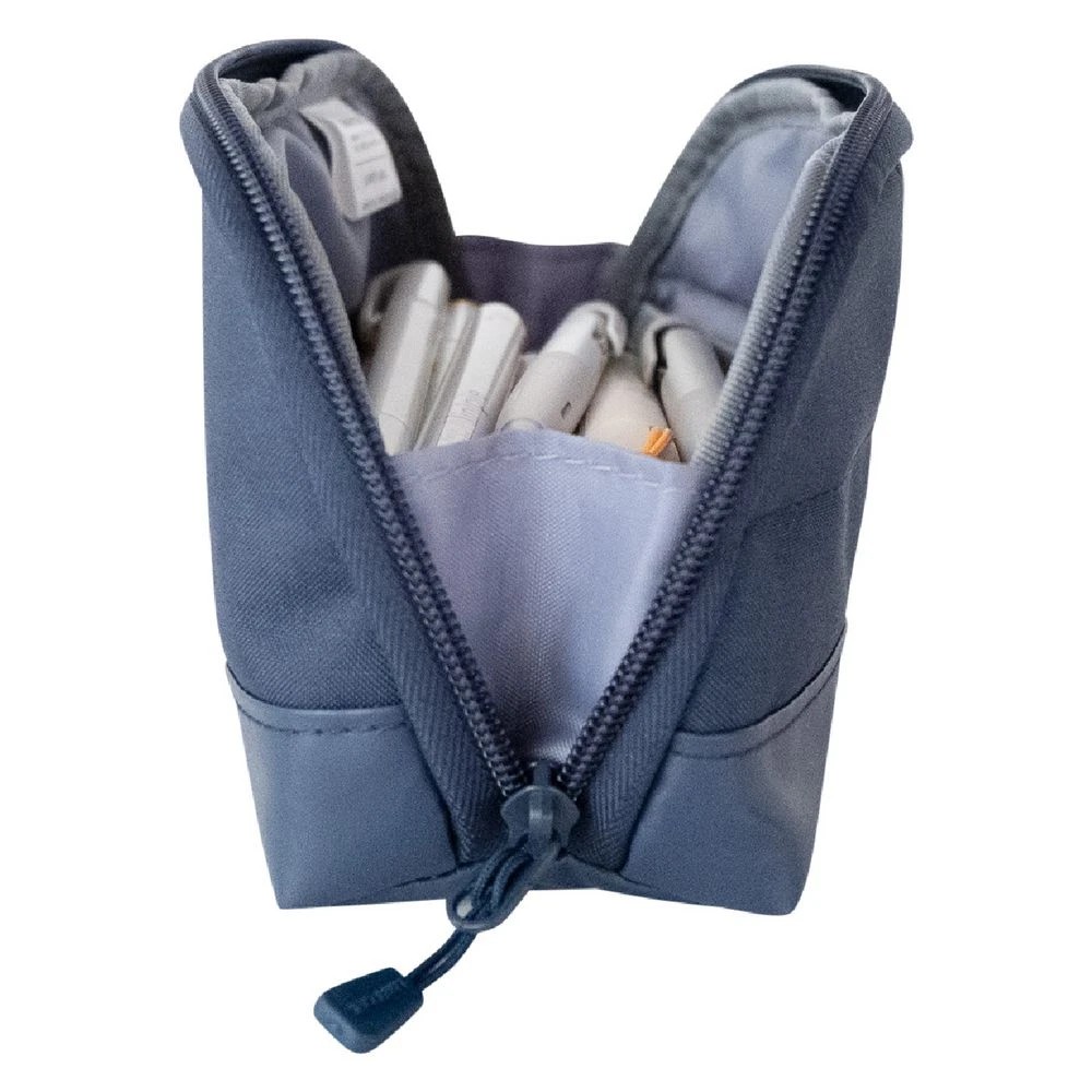 5 Smart Fit Single Zip Wide Open Pencil Case Black, 5 of 5