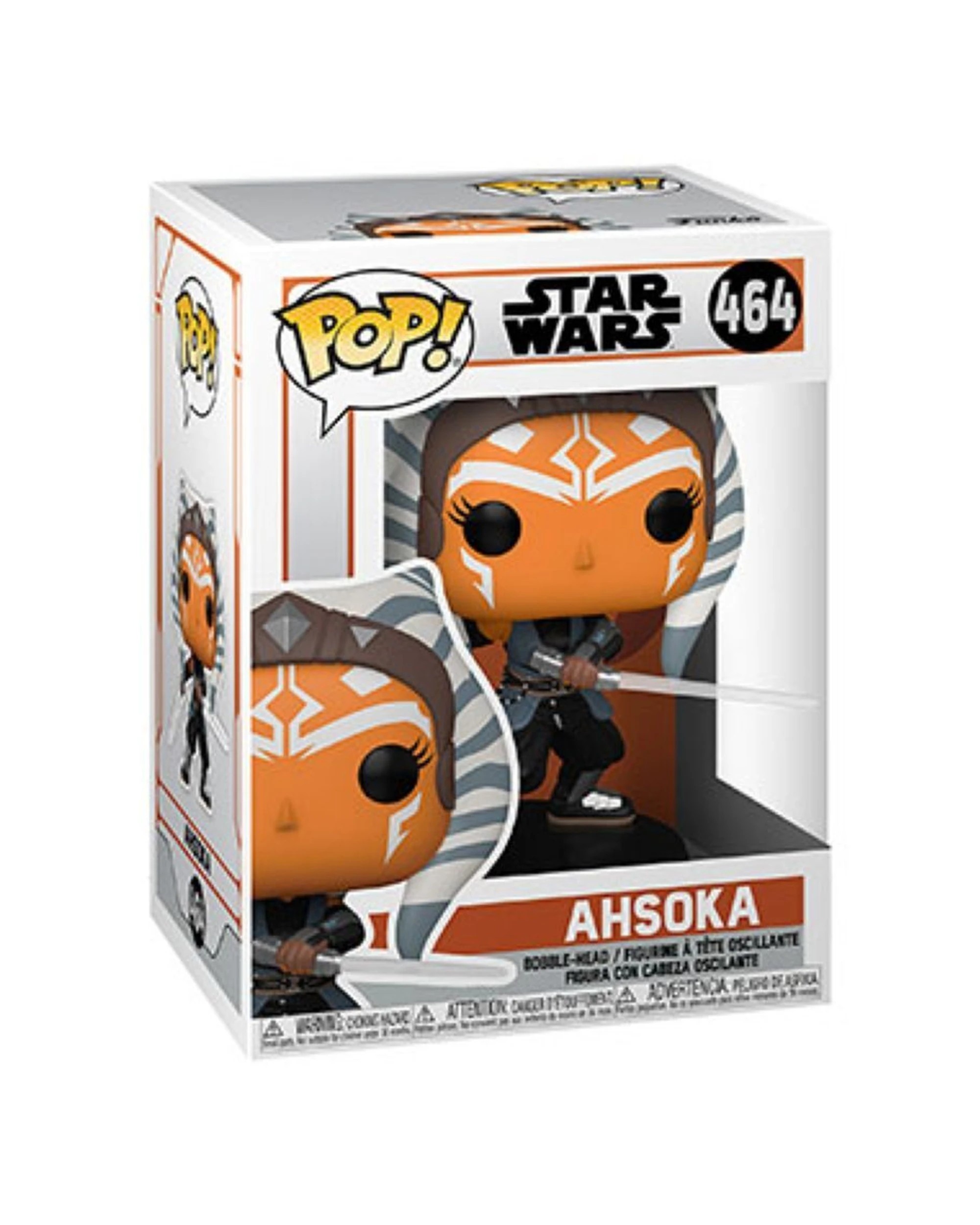 3 Pop Vinyl Figurine Star Wars Mandalorian - Ahsoka With Lightsabers 10cm - Multi, 3 of 3