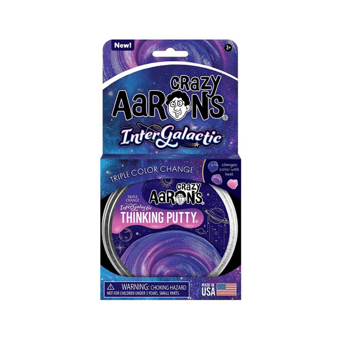 1 Crazy Aaron Enterprises Inc Crazy Aaron's Thinking Putty Hypercolor Intergalactic 4 inch Tin - Multi, 1 of 2
