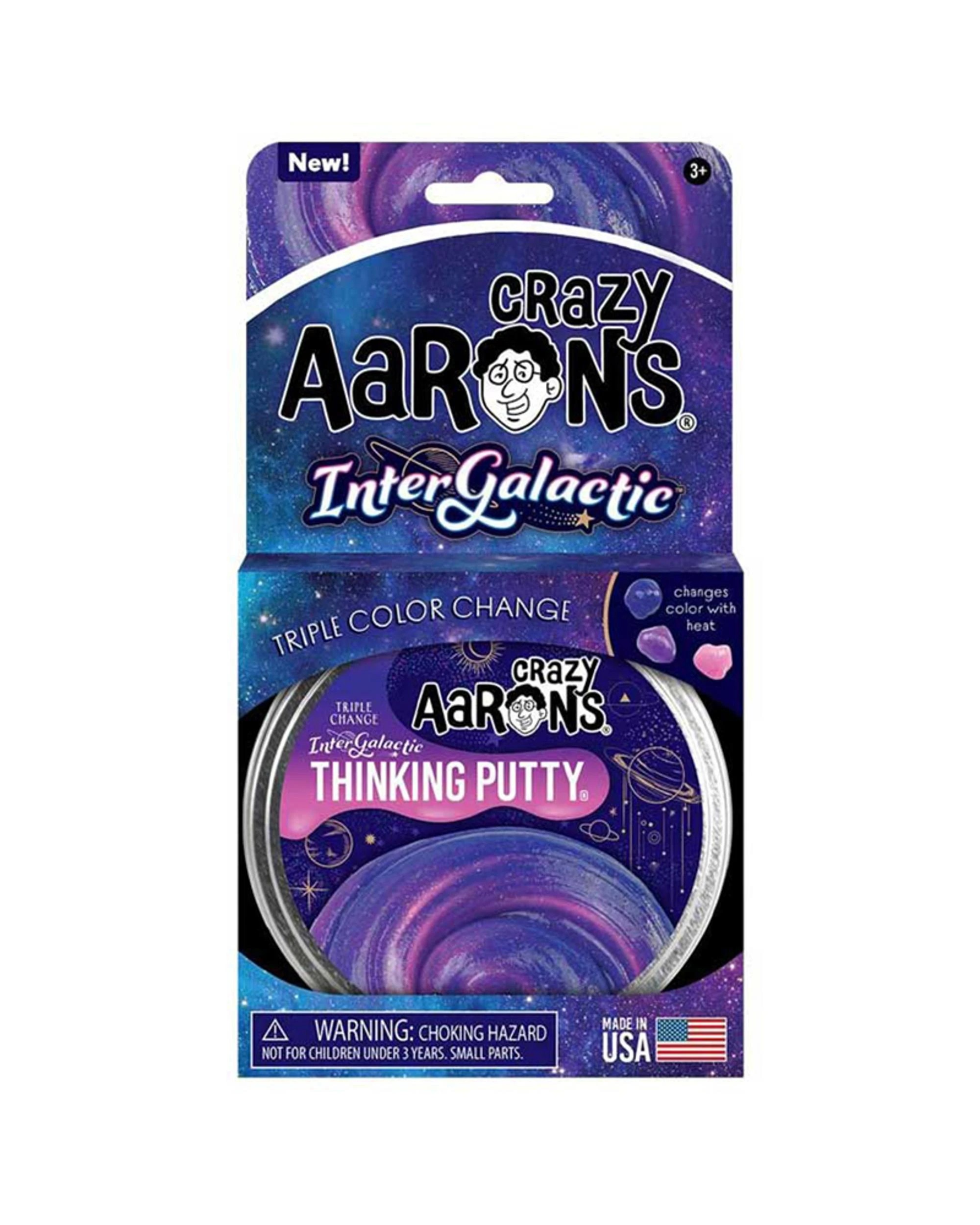 1 Crazy Aaron's Thinking Putty Hypercolor Intergalactic 4 inch Tin - Multi, 1 of 2
