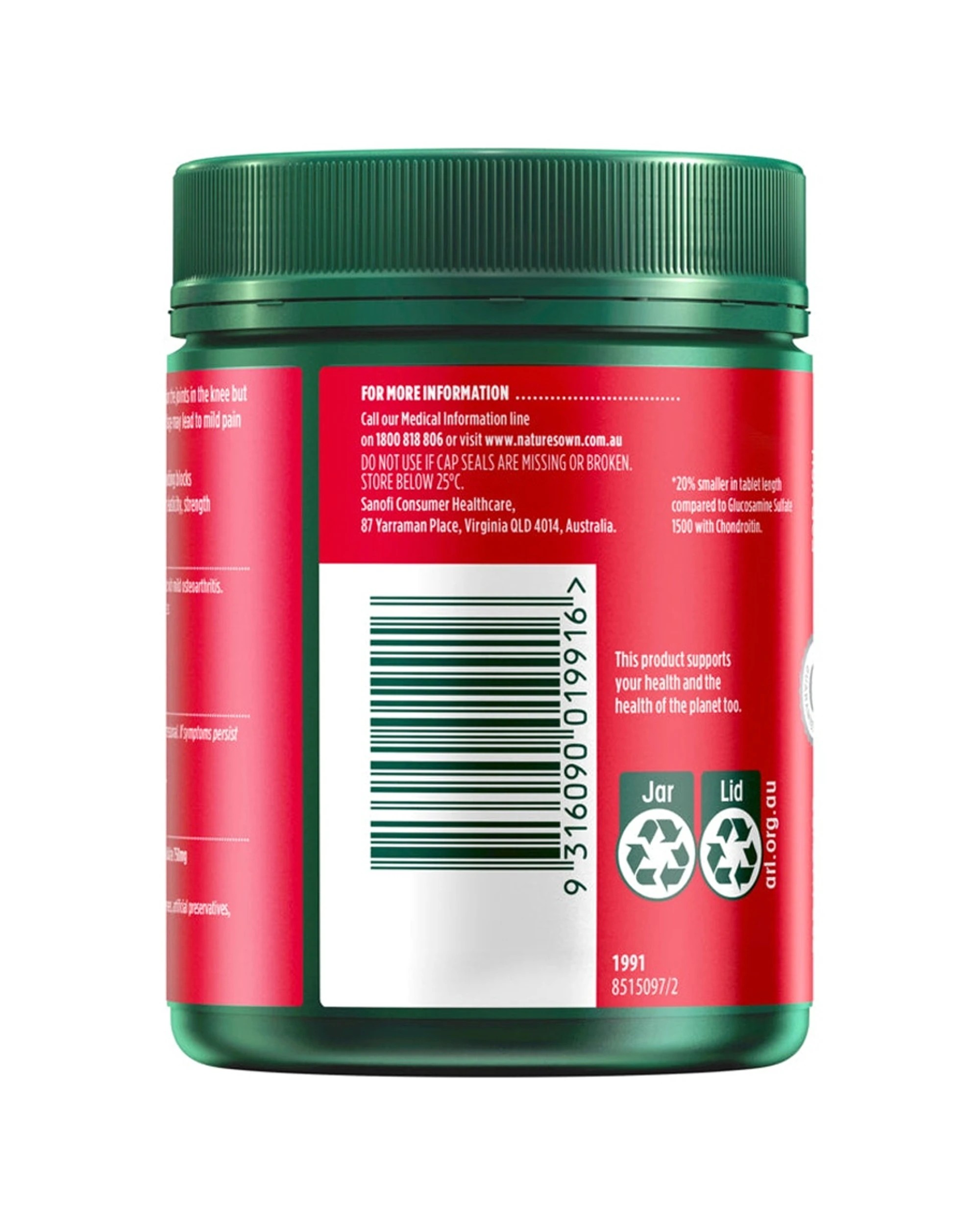 2 Nature's Own Glucosamine Sulfate With Chondroitin Tablets Supplement, 2 of 7