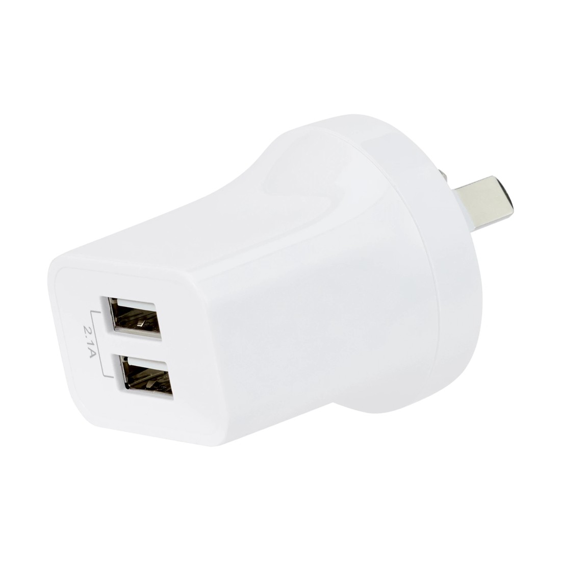 1 USB 2 Port Wall Charger - White, 1 of 5