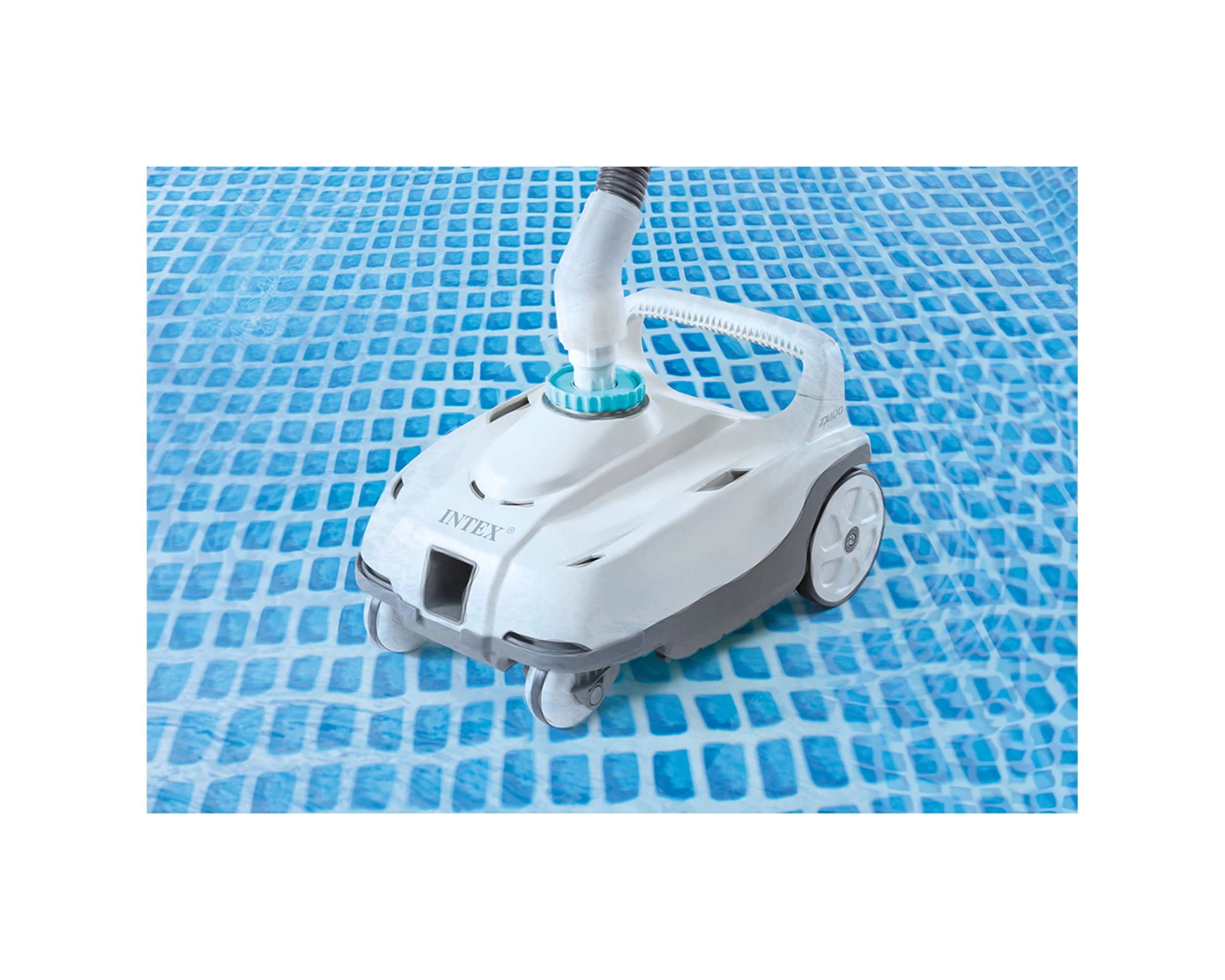4 INTEX Automatic Swimming Pool Vacuum Cleaner - Above Ground - Large Tray - White, 4 of 5