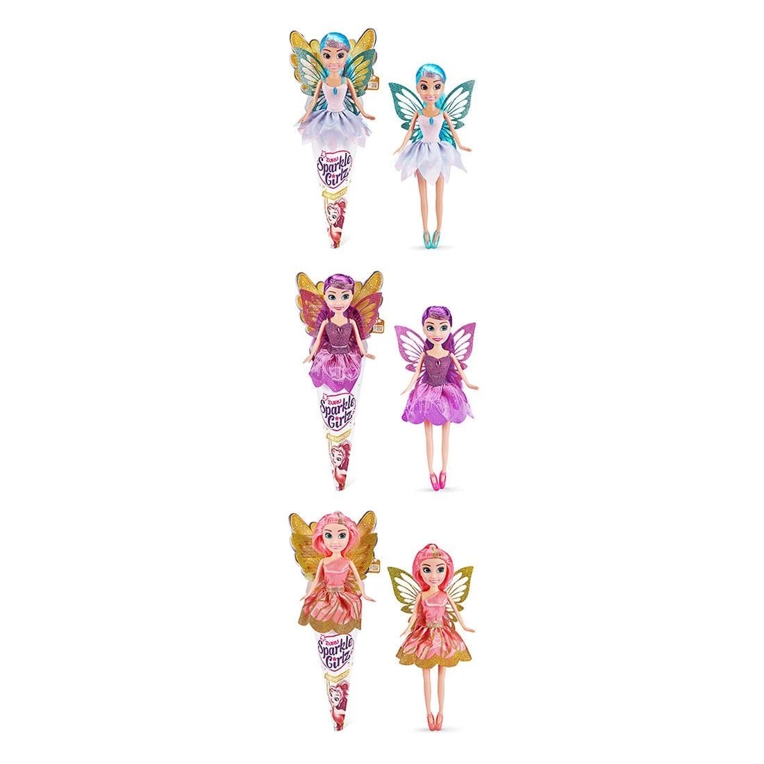 1 Sparkle Girlz Fairy Cone Doll by ZURU - Assorted* - Pink, 1 of 10