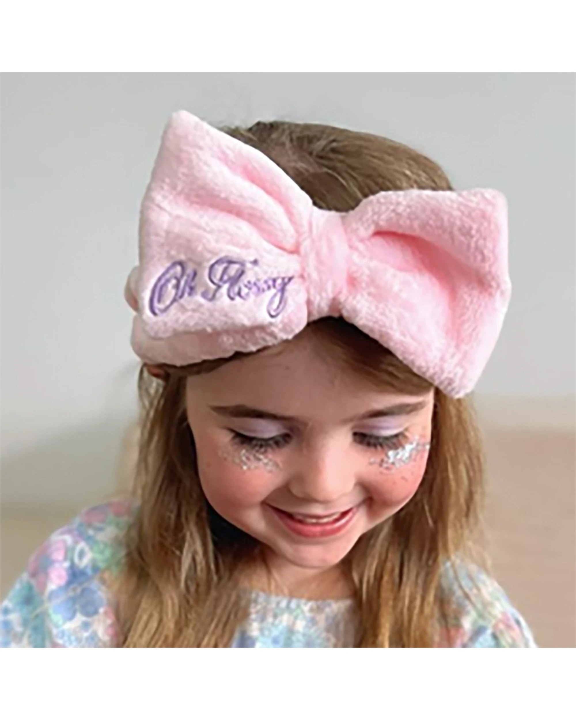 8 Oh Flossy Fluffy Makeup Cosmetic Headband Hairband 2PK - Pink, 8 of 8