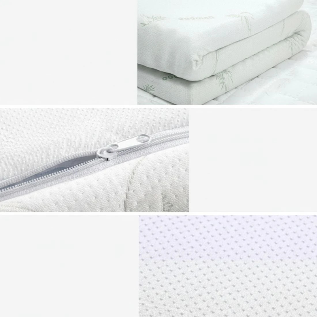 4 Giselle Bedding Memory Foam Mattress Topper Cool Gel 10cm King - Blue, 4 of 4