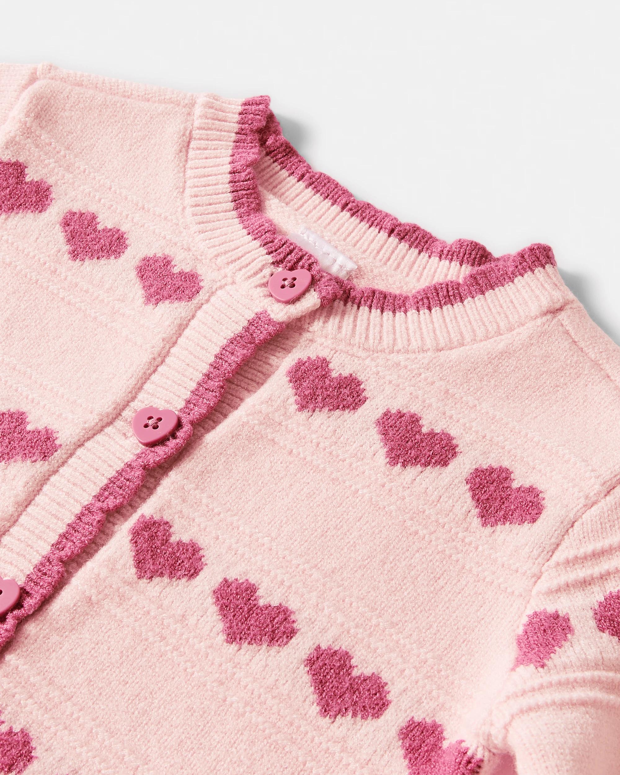 3 Button Cardigan Pnk Hrts, 3 of 3