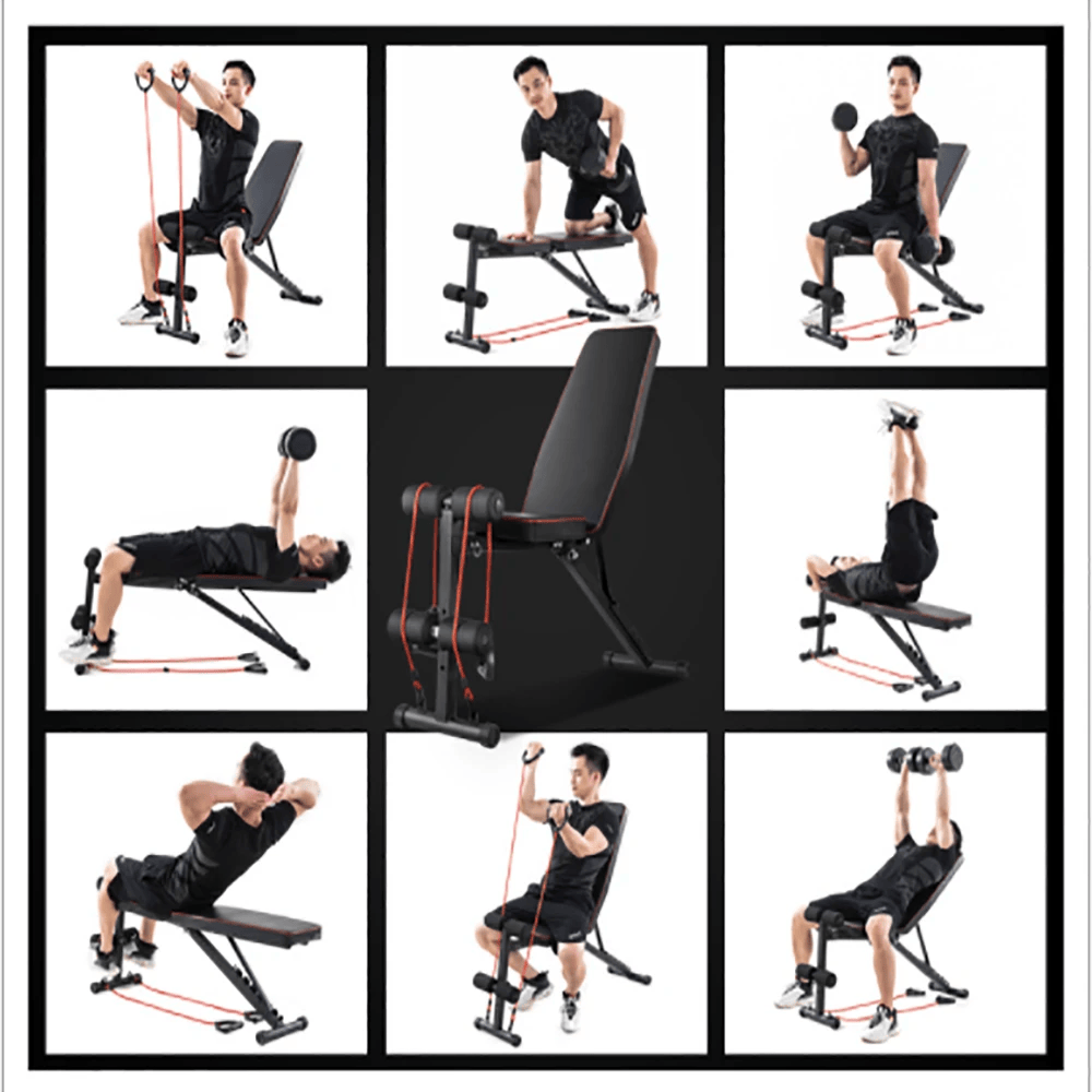 10 Fitness Master Adjustable Weight Abdominal Bench Situp Back Support Fitness Flat Gym Exercise Dumbbell, 10 of 10