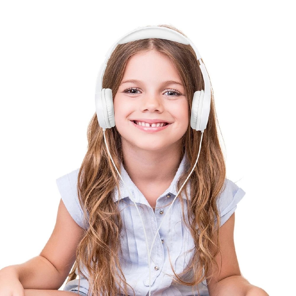 7 BONELK Classic Kids Wired Headphones White, 7 of 7