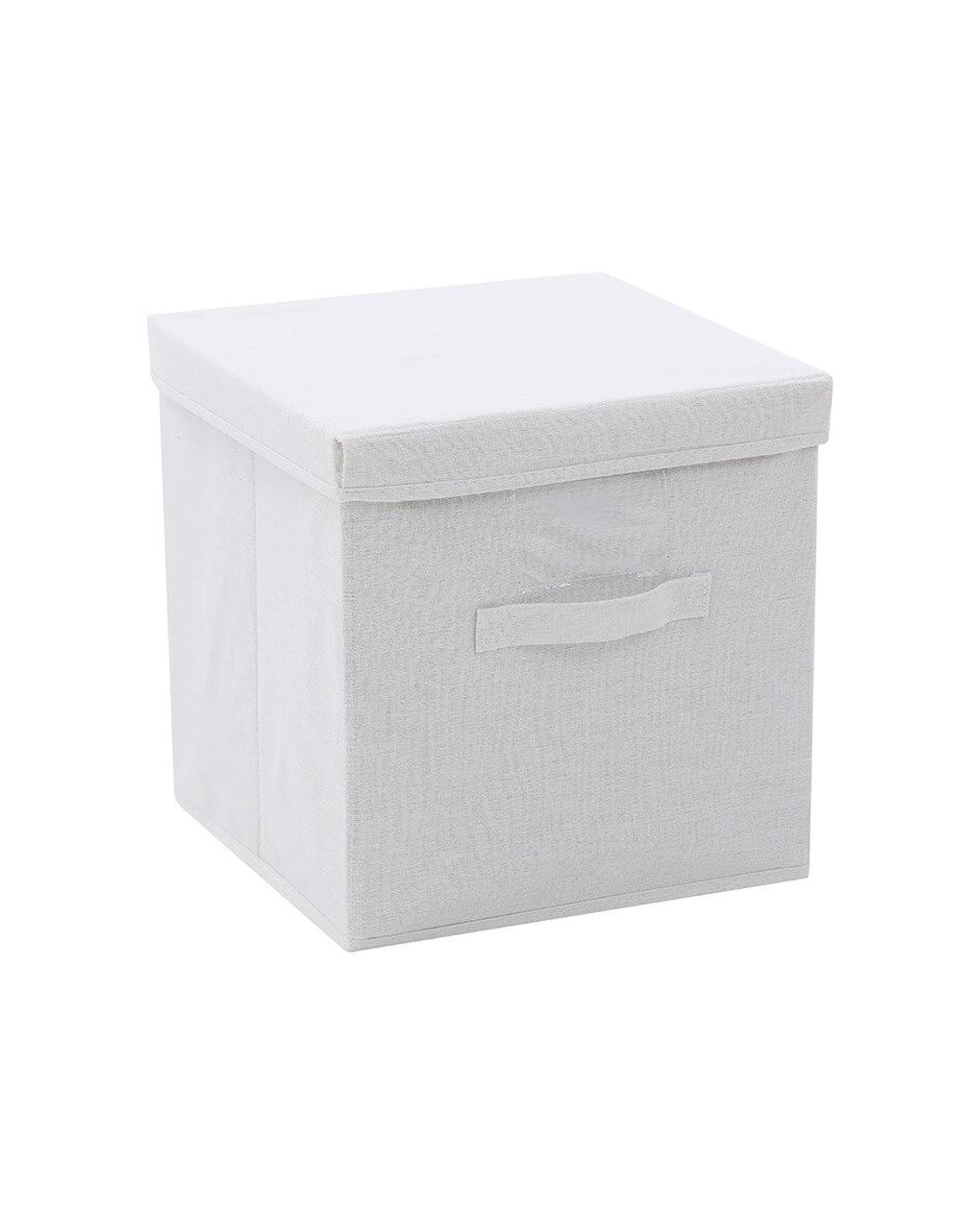 2 Boxsweden Kloset Linen Storage Cube 6PK Foldable With Lid 30x30x30cm Fabric
 - white, 2 of 6