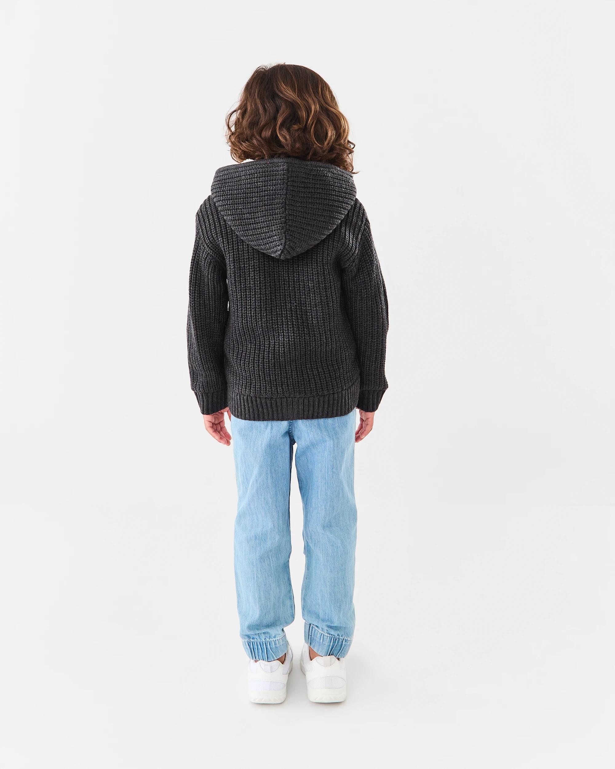 8 Sherpa Knit Hoodie Gry Chmrle, 8 of 8