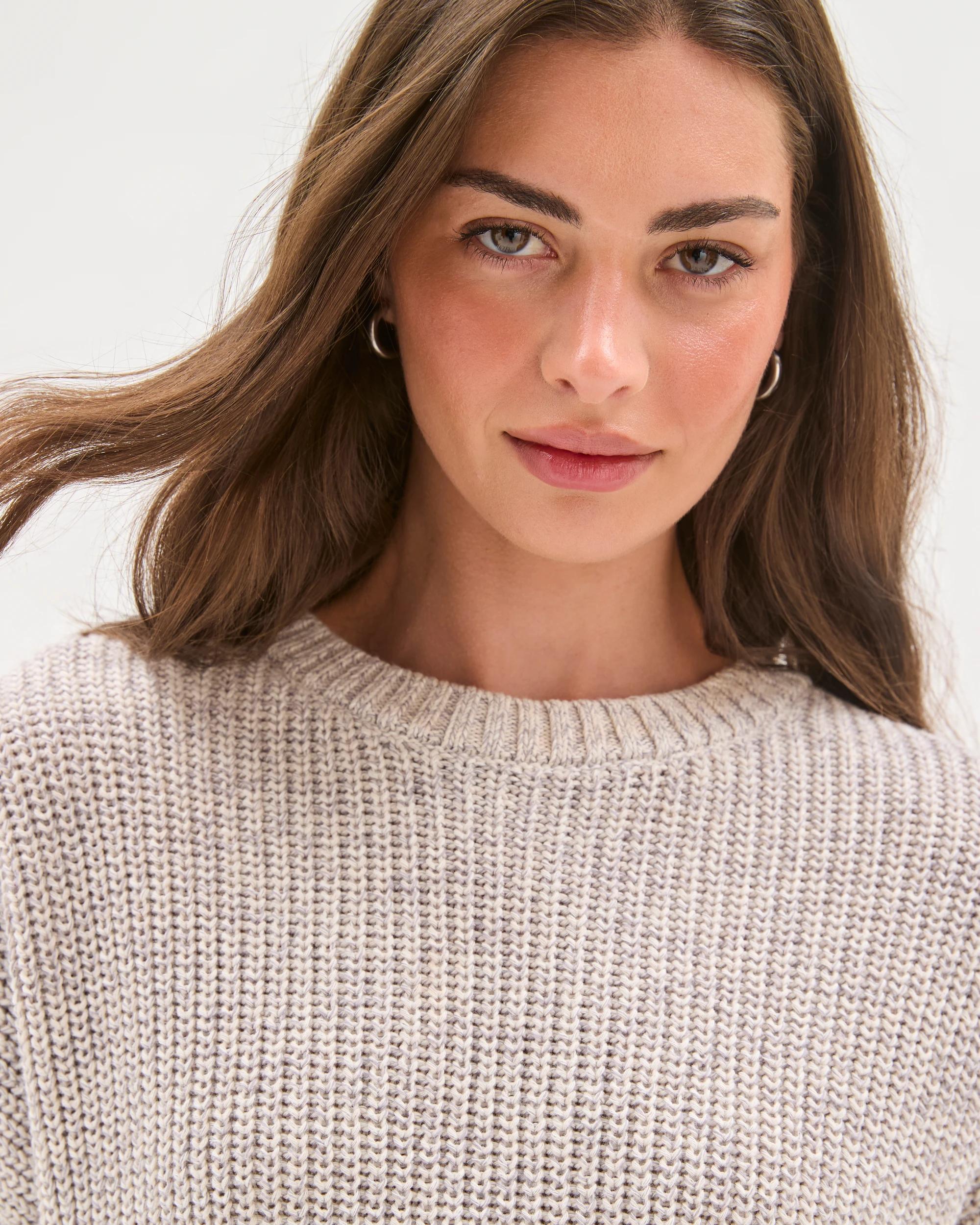 7 Target Petites Australian Cotton Short Sleeve Twist Knit Top PUMICE, 7 of 10