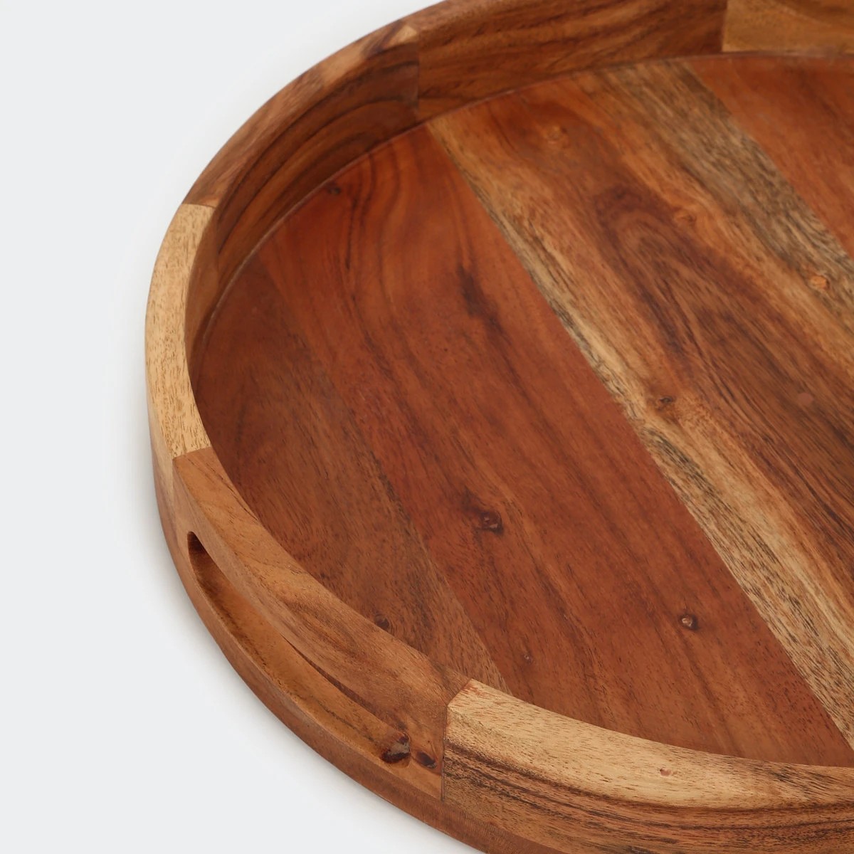 4 Acacia Round Serving Tray, 4 of 5