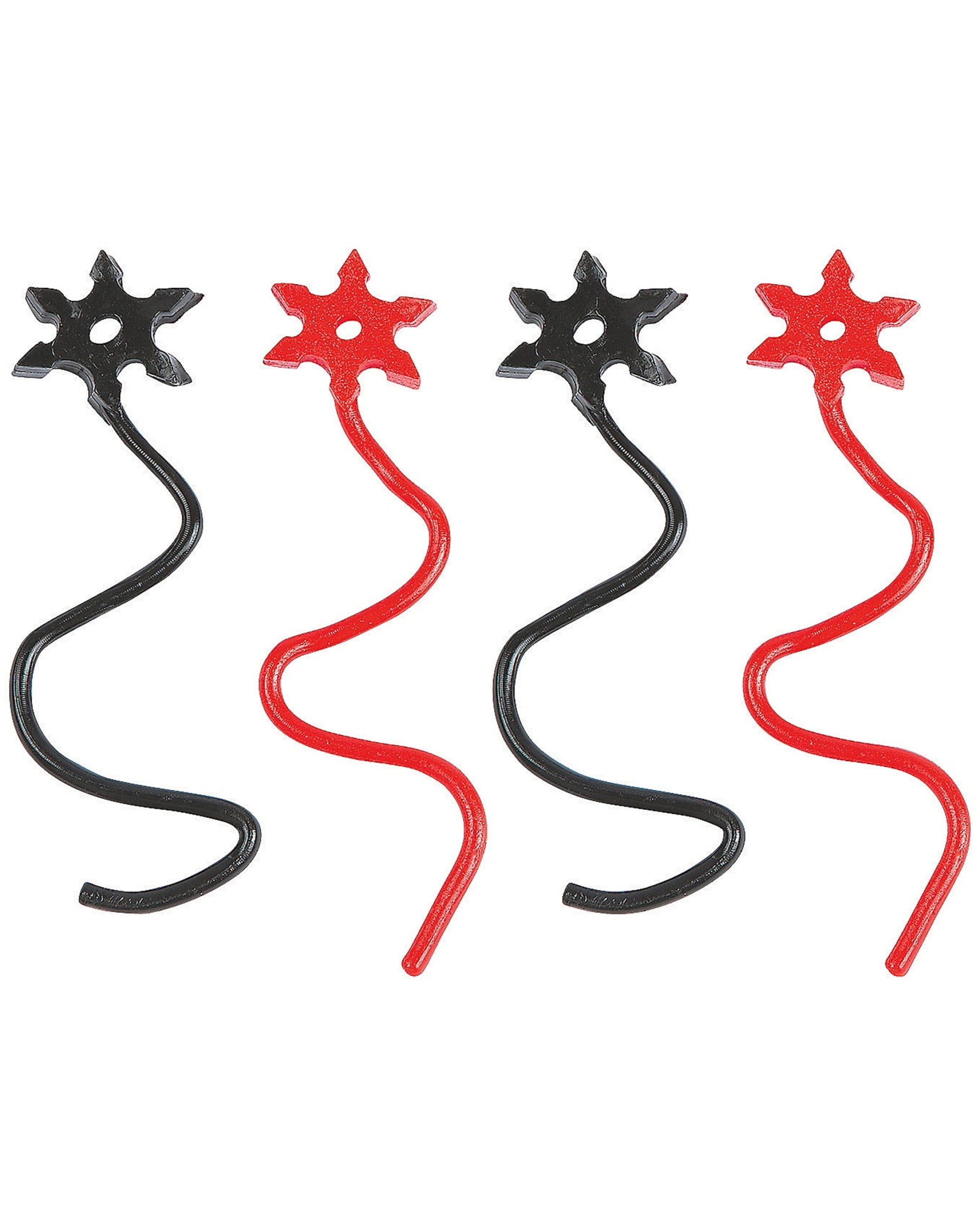 1 Partyrama Sticky Stretchy Ninja Stars Pack of 12, 1 of 1