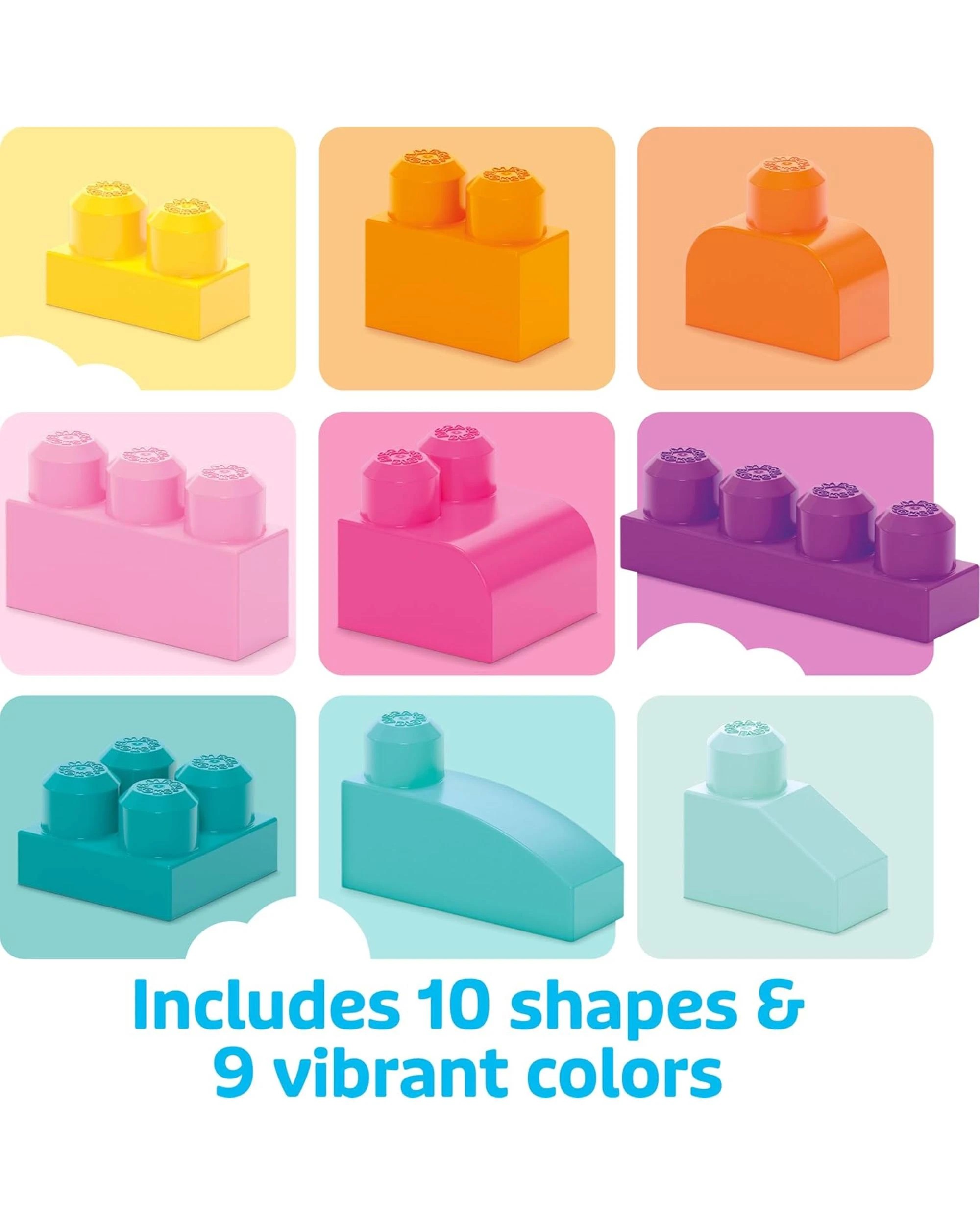 2 Mega Bloks 80 Blocks Big Building Bag - Multi, 2 of 6