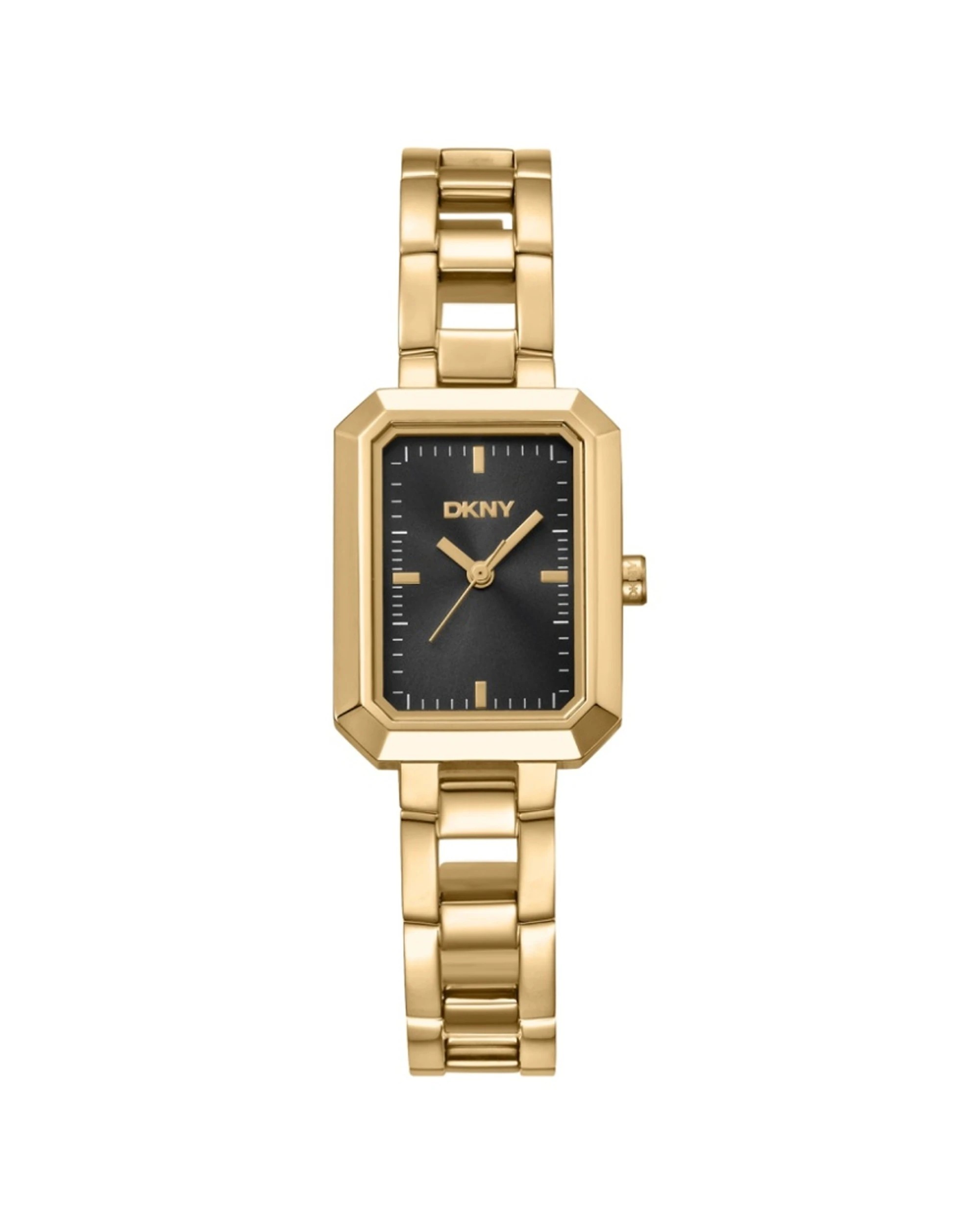 1 DKNY Everyday Uptown Midi Gold Stainless Steel 22x35.5mm Black Dial Watch, 1 of 3