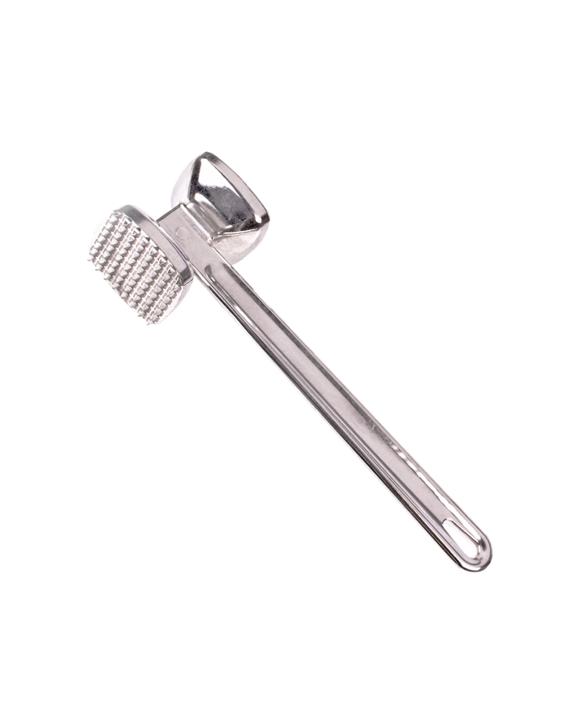 Appetito Aluminium Meat Tenderiser Large Kitchen Tool For Home Cooking And Prep - Silver