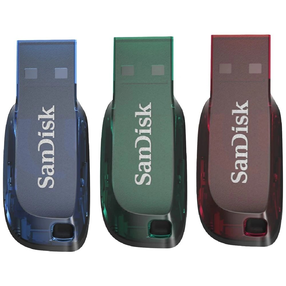 1 SanDisk 32GB Cruzer Blade USB Flash Drive 3 Pack Dark, 1 of 5