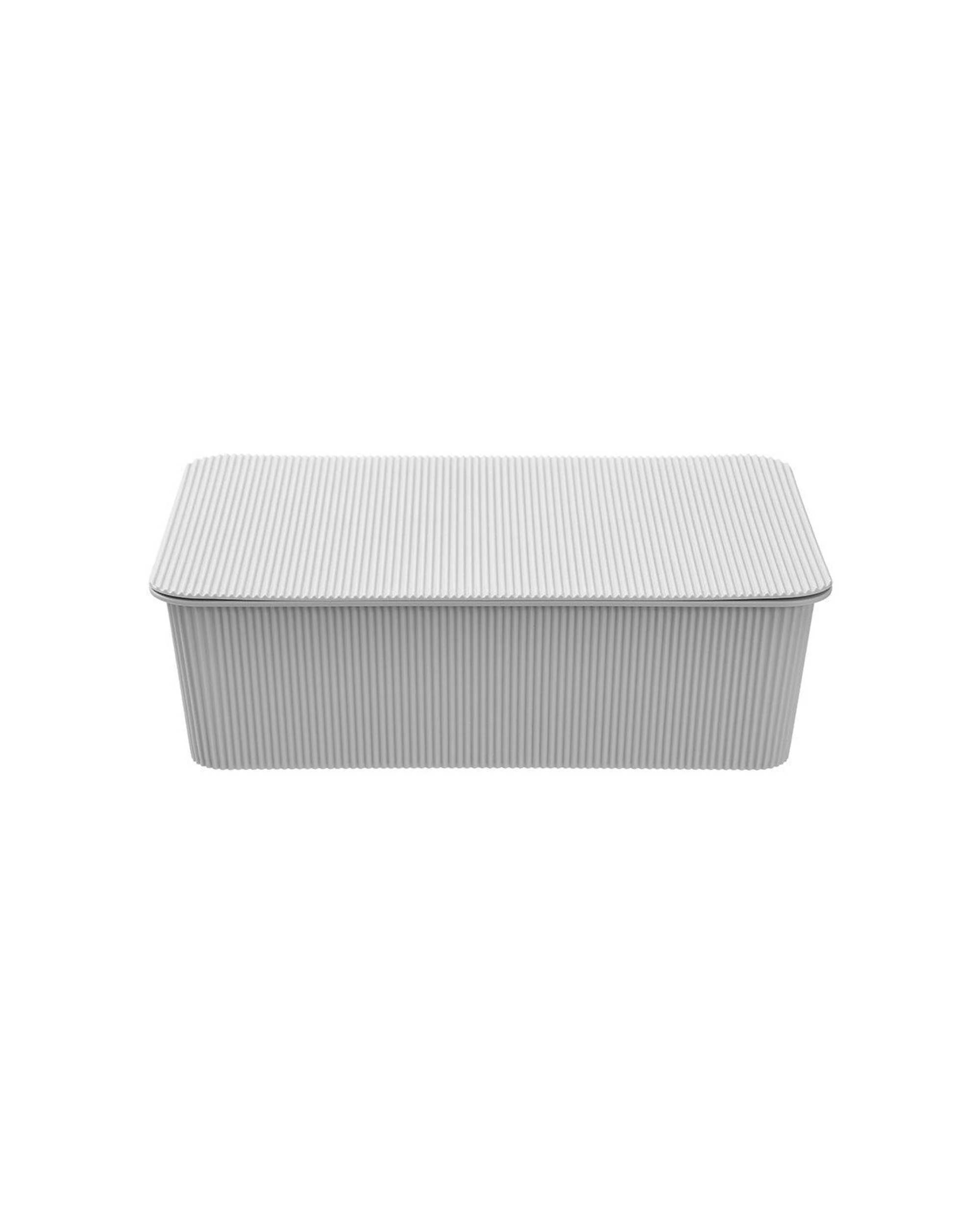 6 Boxsweden Discrete Durable Storage Basket Ribbed With Lid 7.5L - Multi, 6 of 7