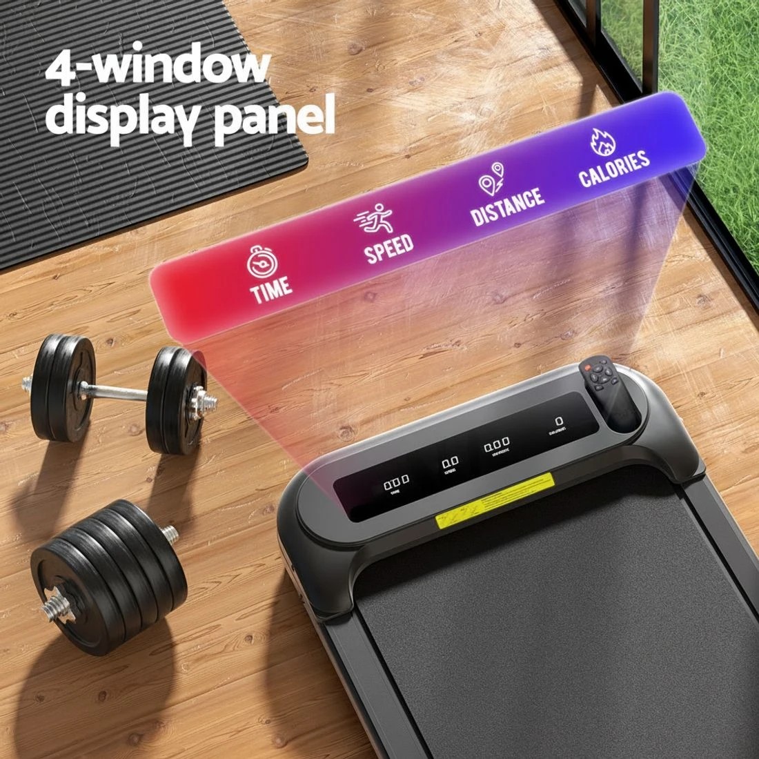 7 Everfit Treadmill Electric Walking Pad with Incline Under Desk Home Gym - Black, 7 of 7