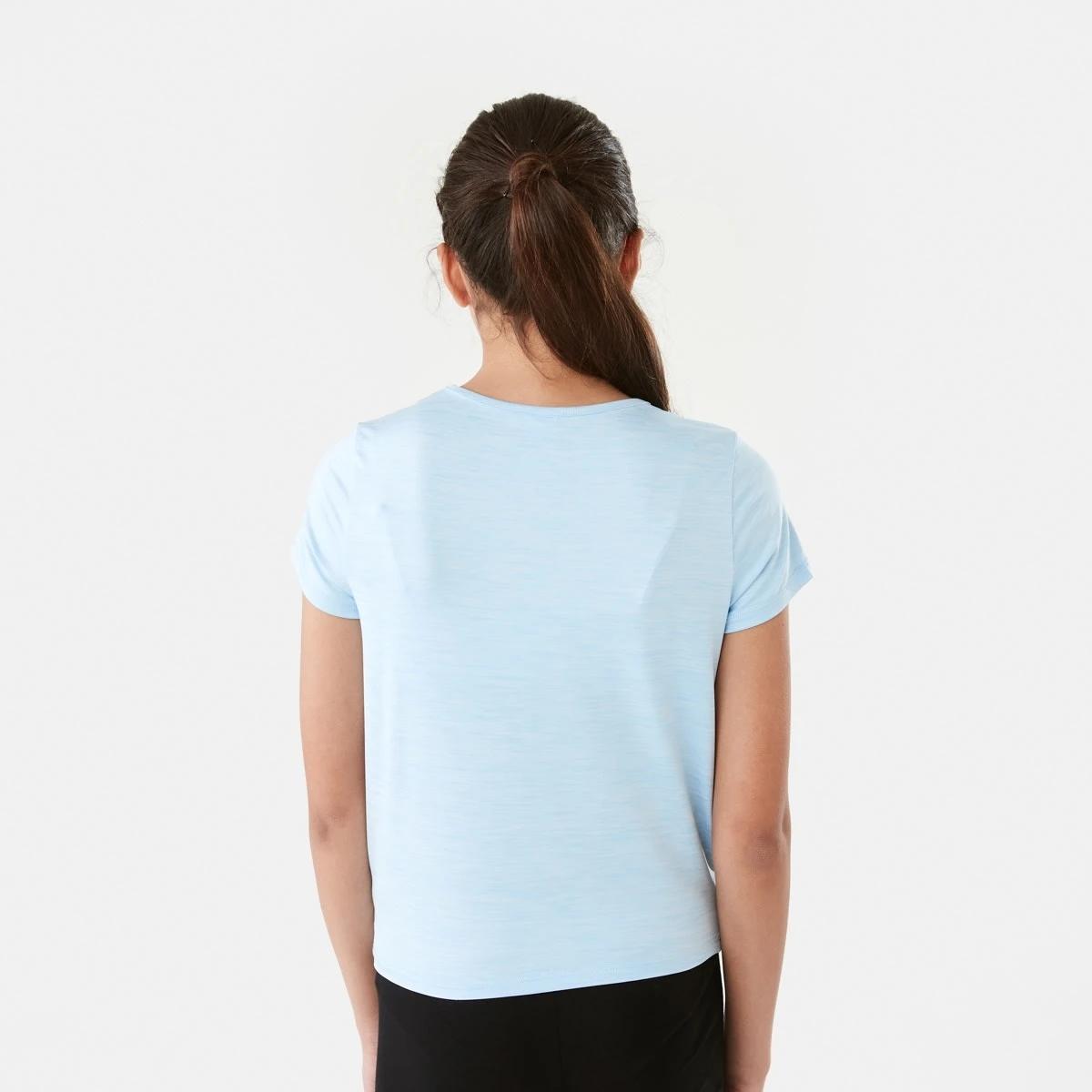2 Active Kids Twist Front T-shirt Blu Marle, 2 of 9