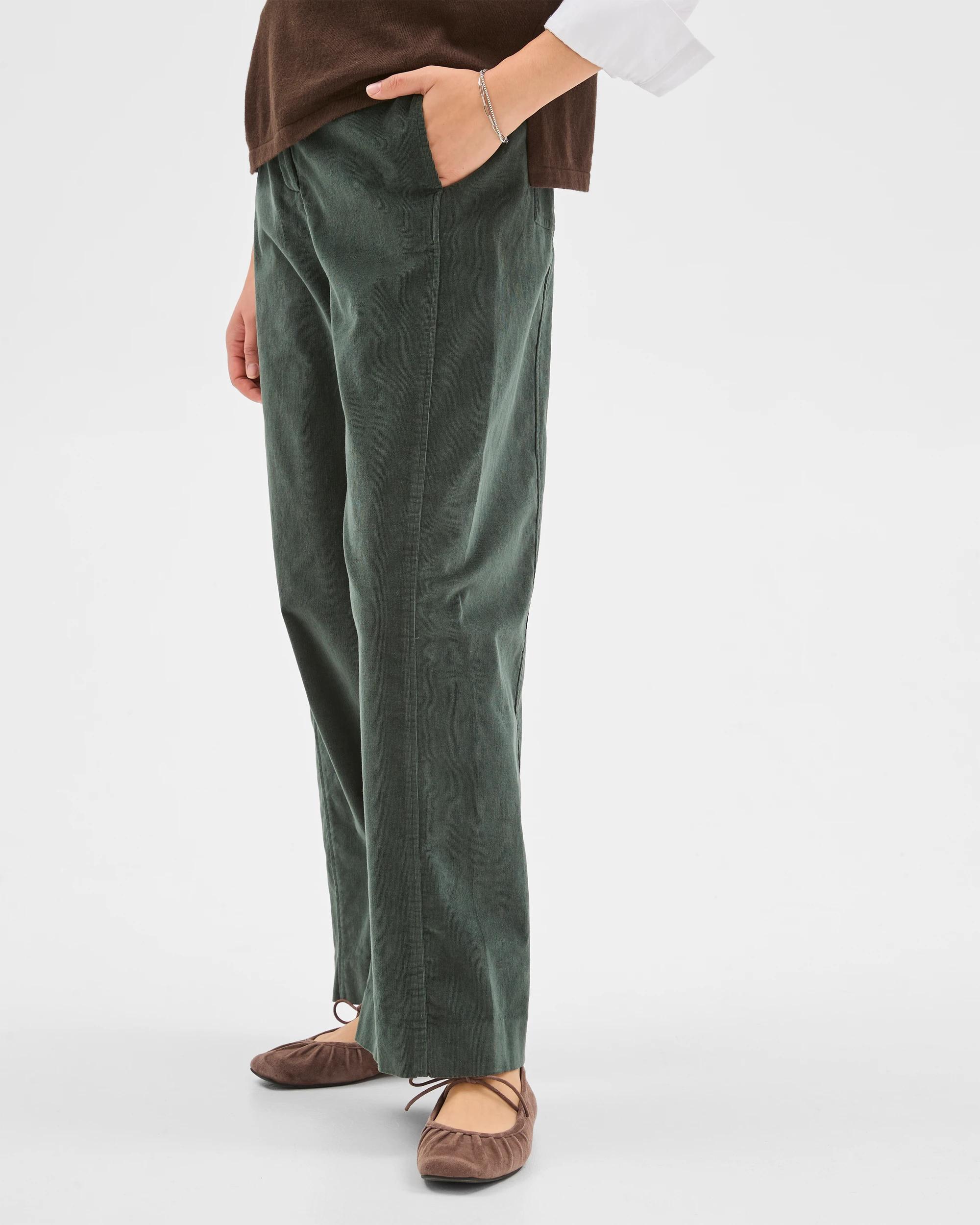 3 Target Woman Relaxed Wide Leg Cord Pants URBAN CHIC, 3 of 6