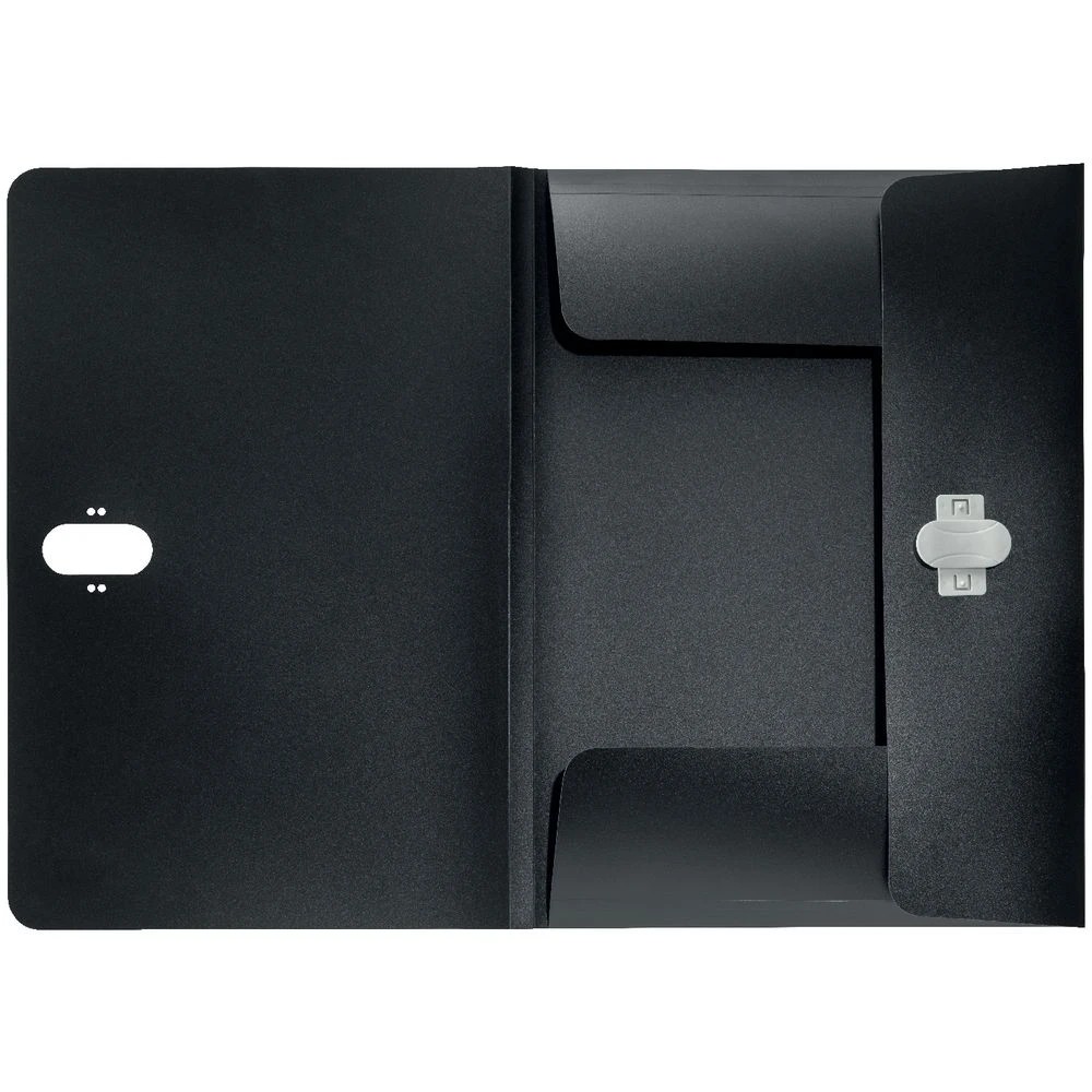 2 Leitz A4 3-Flap Folder Black, 2 of 3