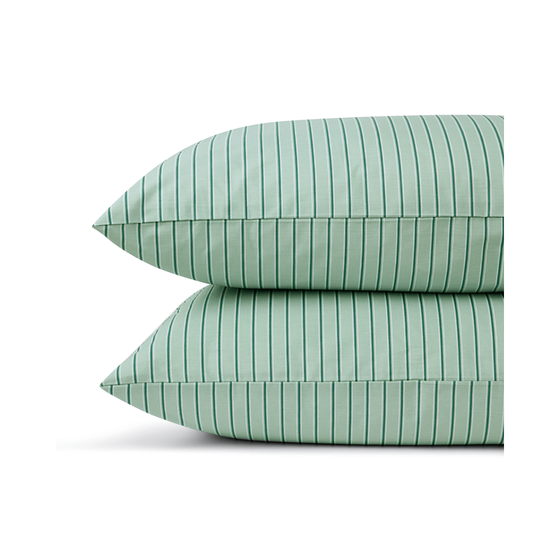 2 250 Thread Count Cotton Stripe Sheet Set - Double Bed, Sage, 2 of 7