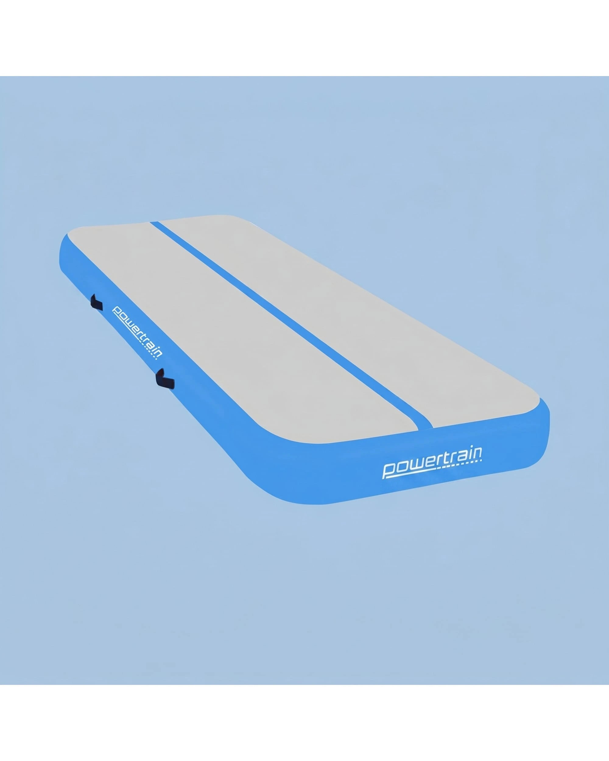 2 Powertrain Sports 7m x 1m Air Track Inflatable Gymnastics Mat - 20cm Thick - Blue, 2 of 8