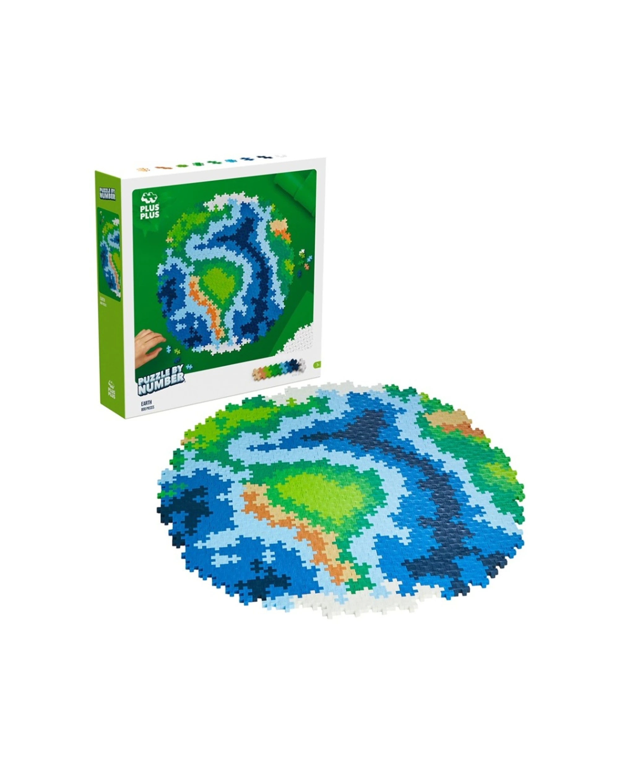 2 Plus-Plus 800pc Puzzle By Number Earth Build Create Kids Creative Fun Toy, 2 of 3