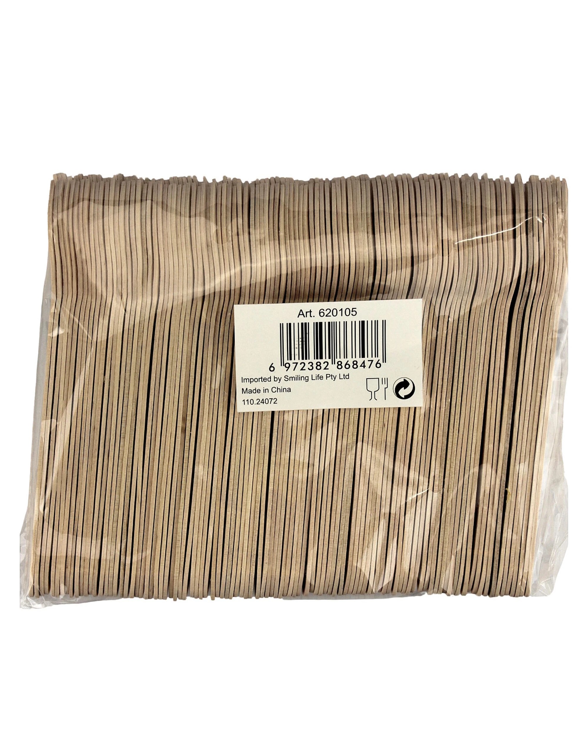 2 Party Maker Wooden Sporks Bulk Pack of 100 - Natural, 2 of 2