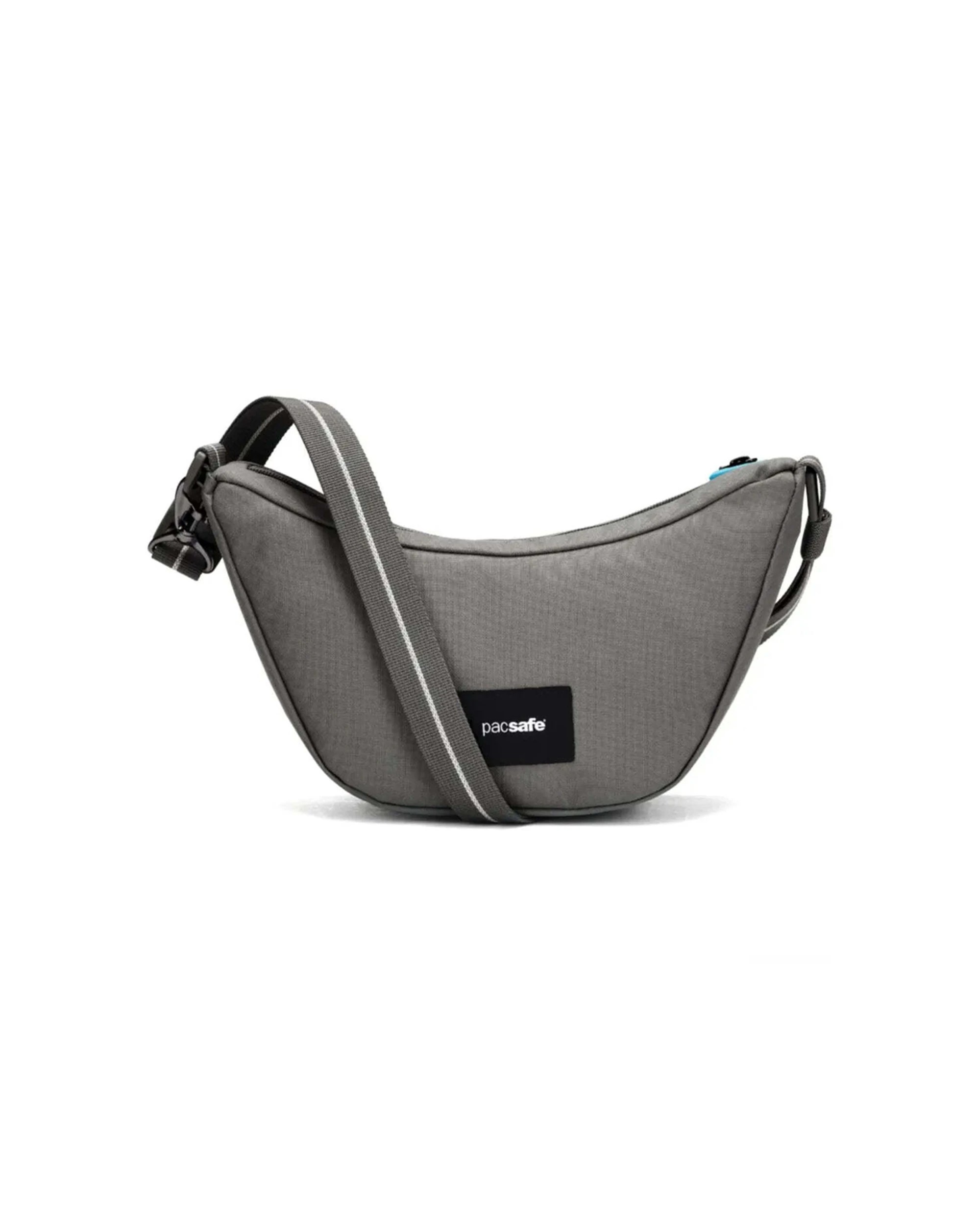 1 Pacsafe Go Anti-Theft Lunar Crossbody Bag RFIDsafe TurnNLock Cut Resistant Stone - Grey, 1 of 8