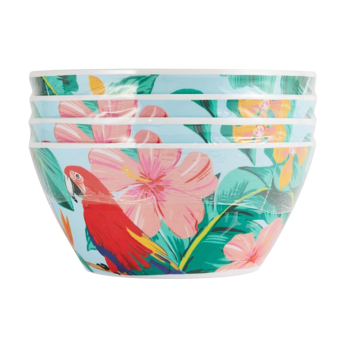 5 4 Pack Floral Birds Bowls, 5 of 5